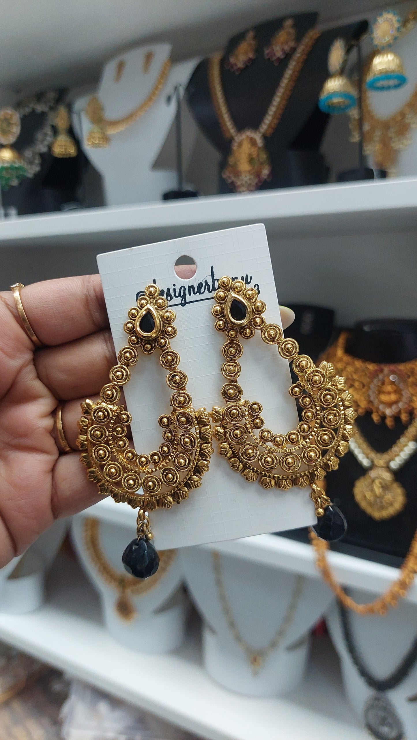 GOLD FASHION EARRINGS E0117