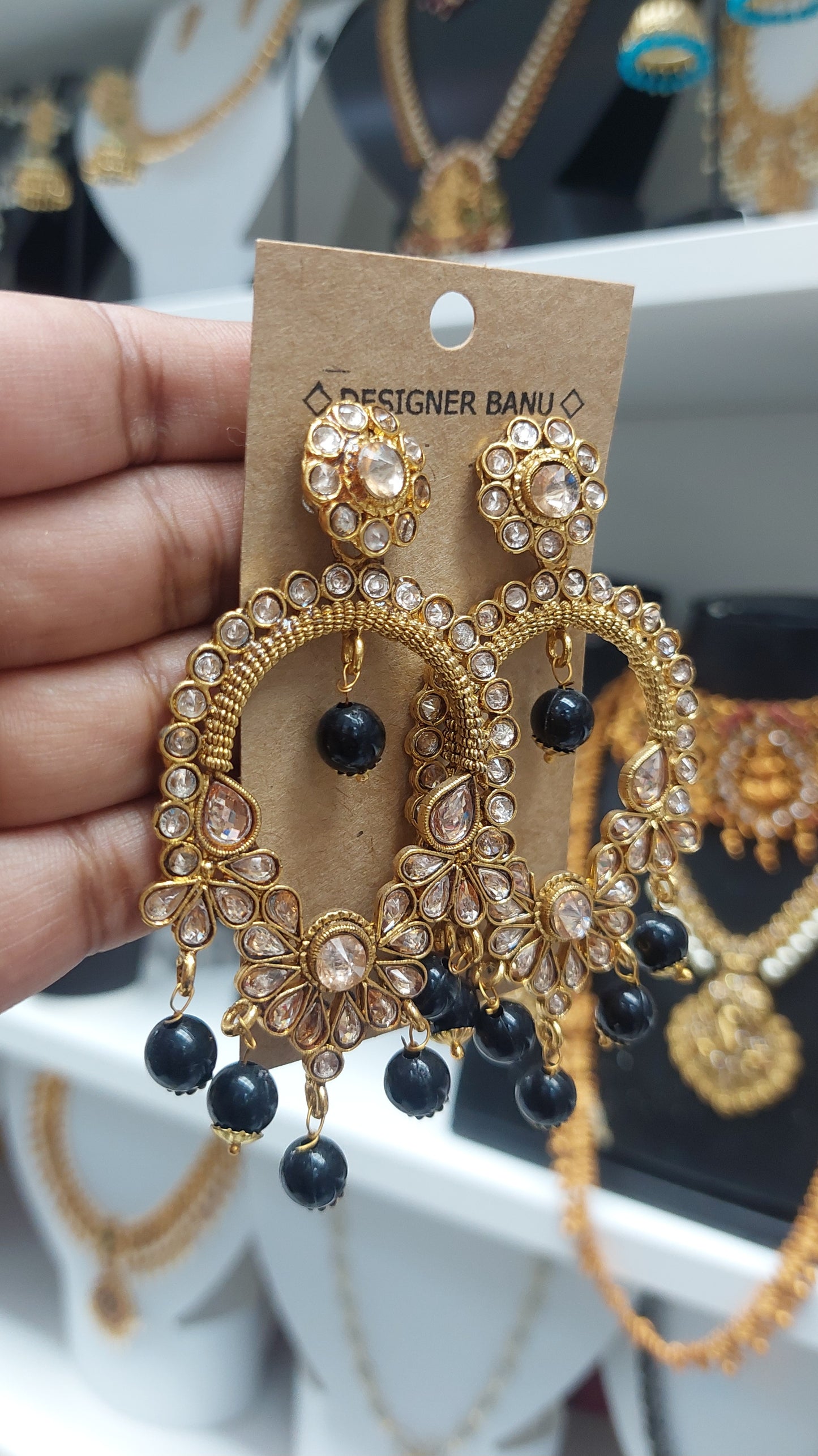 GOLD FASHION EARRINGS E0121