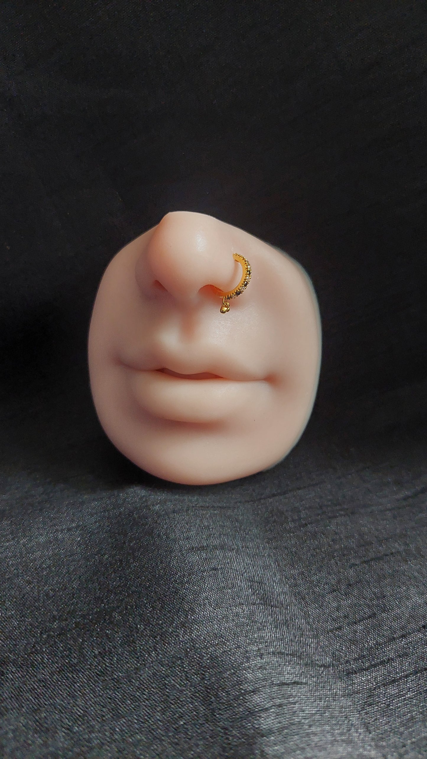 18ct Gold | CZ Nose ring | 016