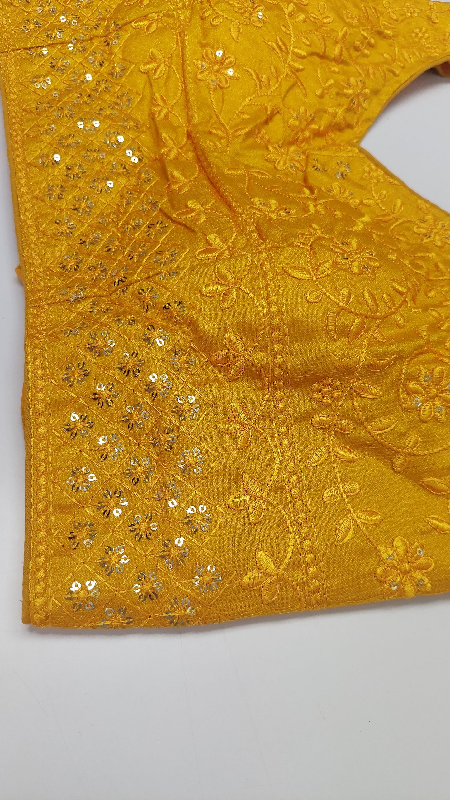 YELLOW DESIGNER BLOUSE