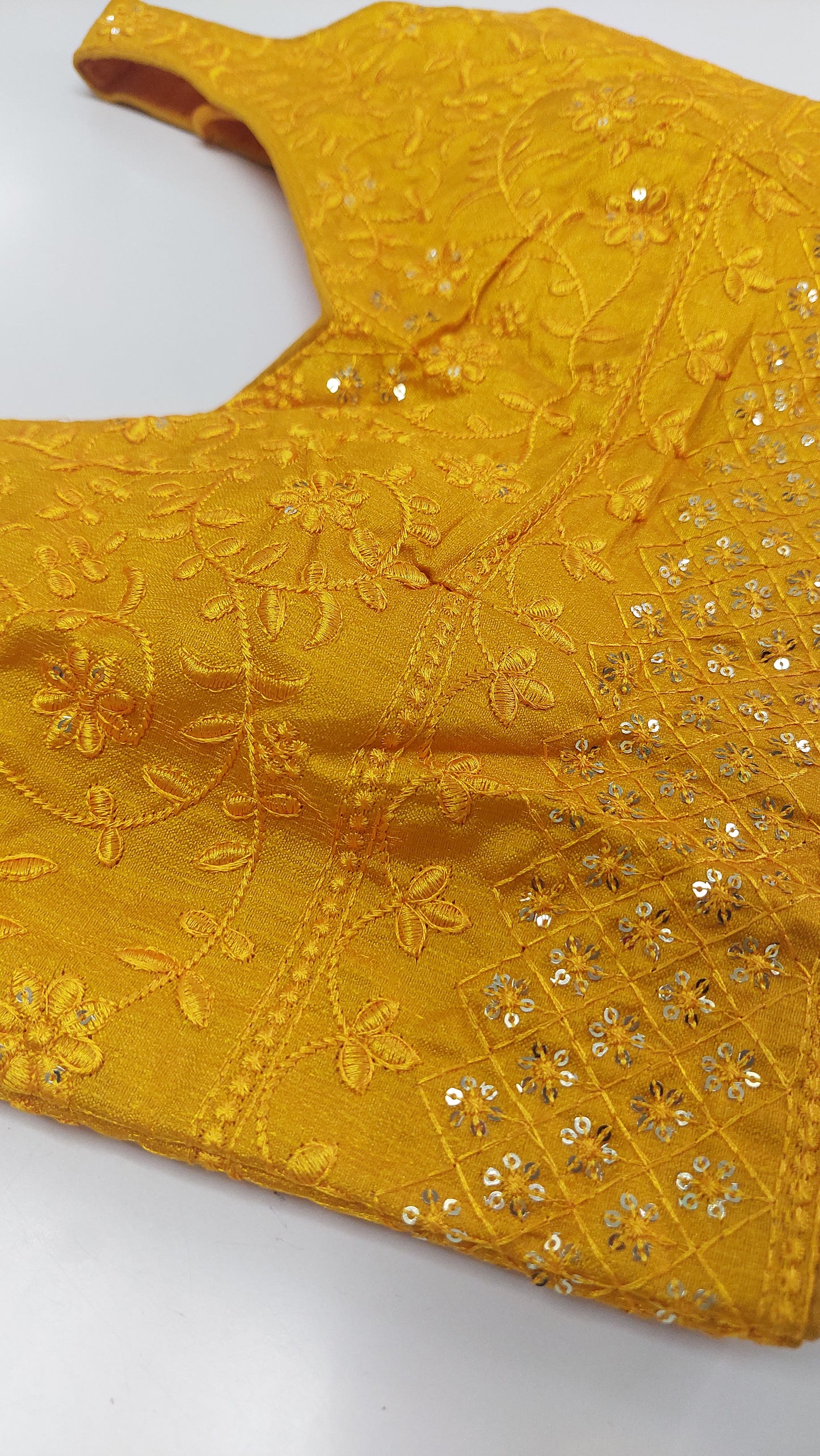 YELLOW DESIGNER BLOUSE