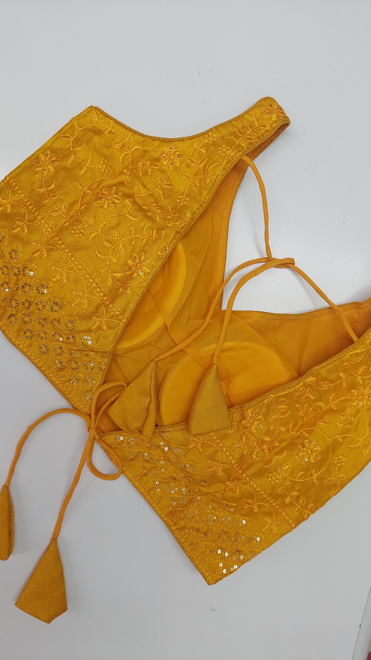 YELLOW DESIGNER BLOUSE