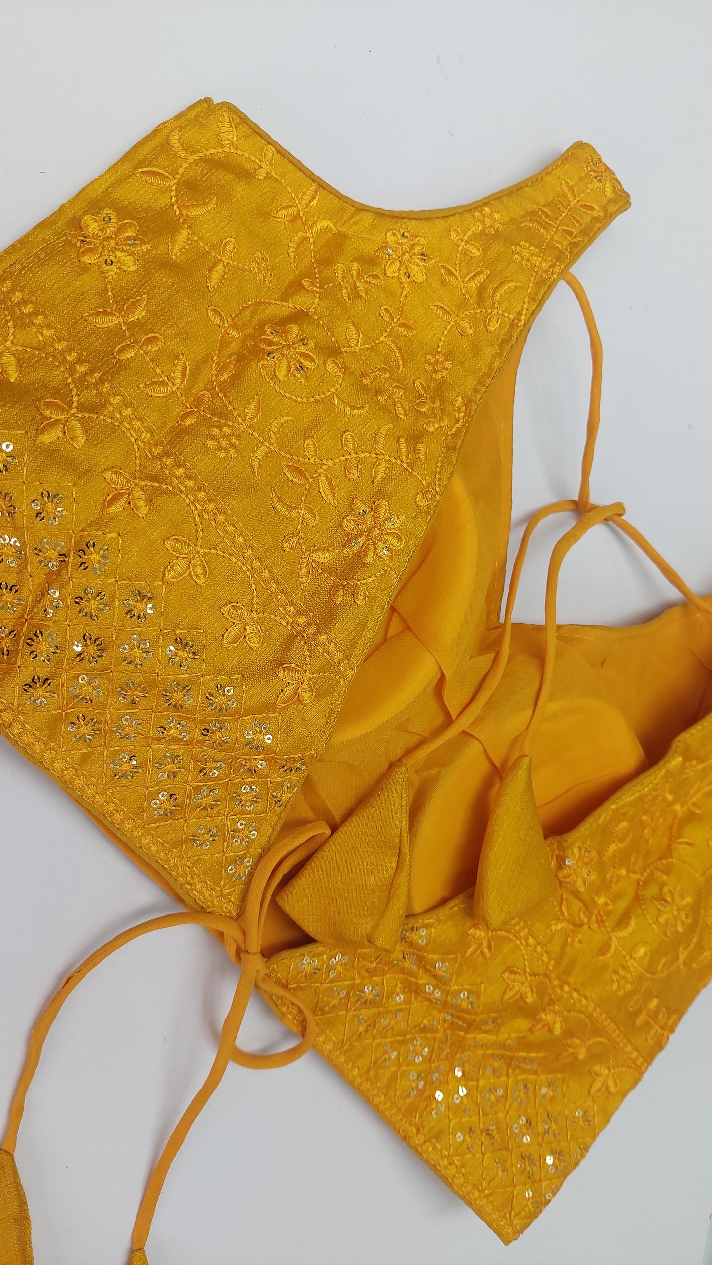 YELLOW DESIGNER BLOUSE