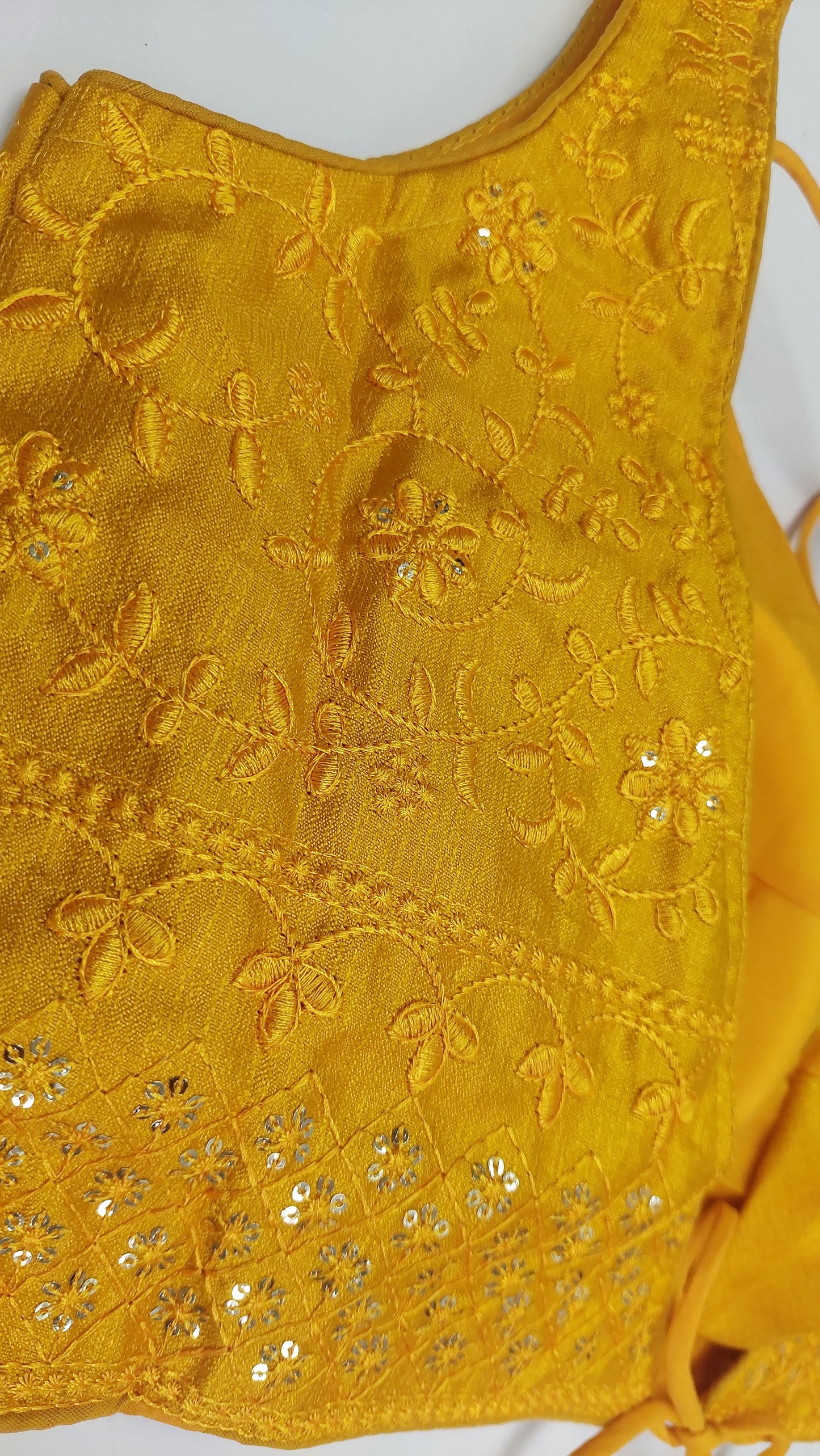 YELLOW DESIGNER BLOUSE