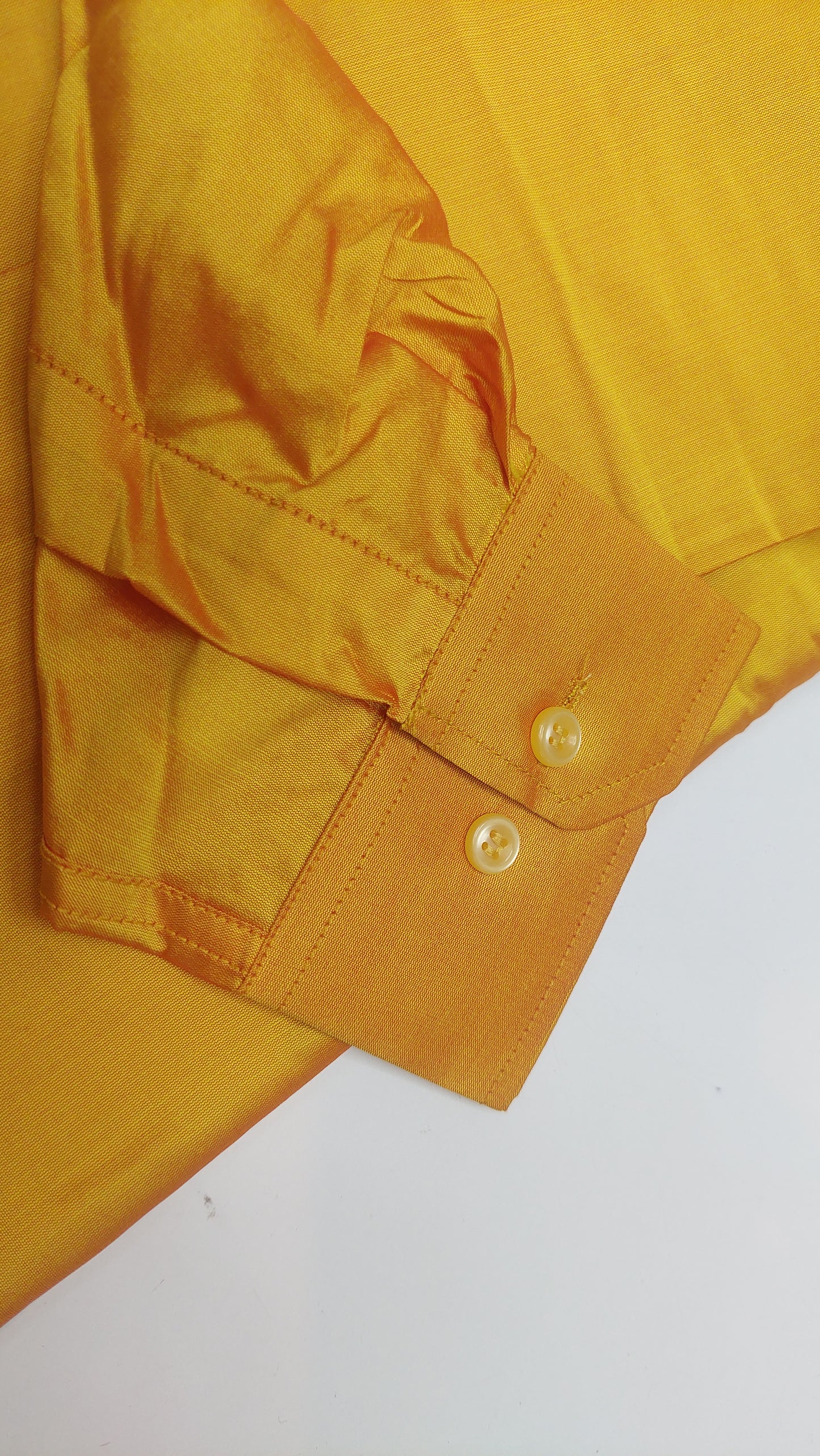 ORANGE GOLD SILK SHIRT