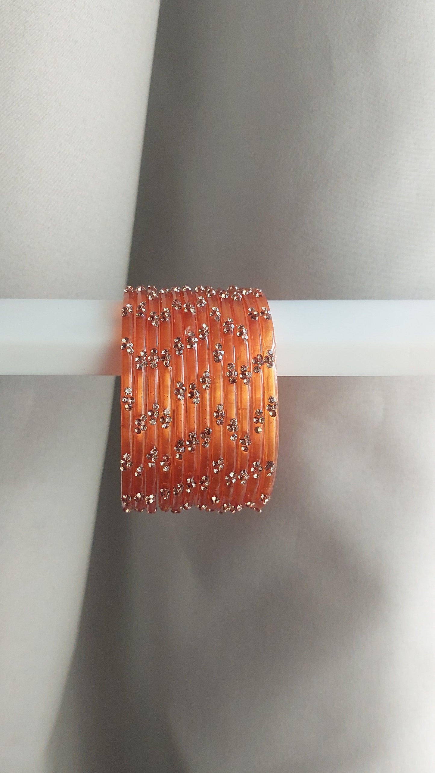 RAIN DROP BANGLES (ORANGE)