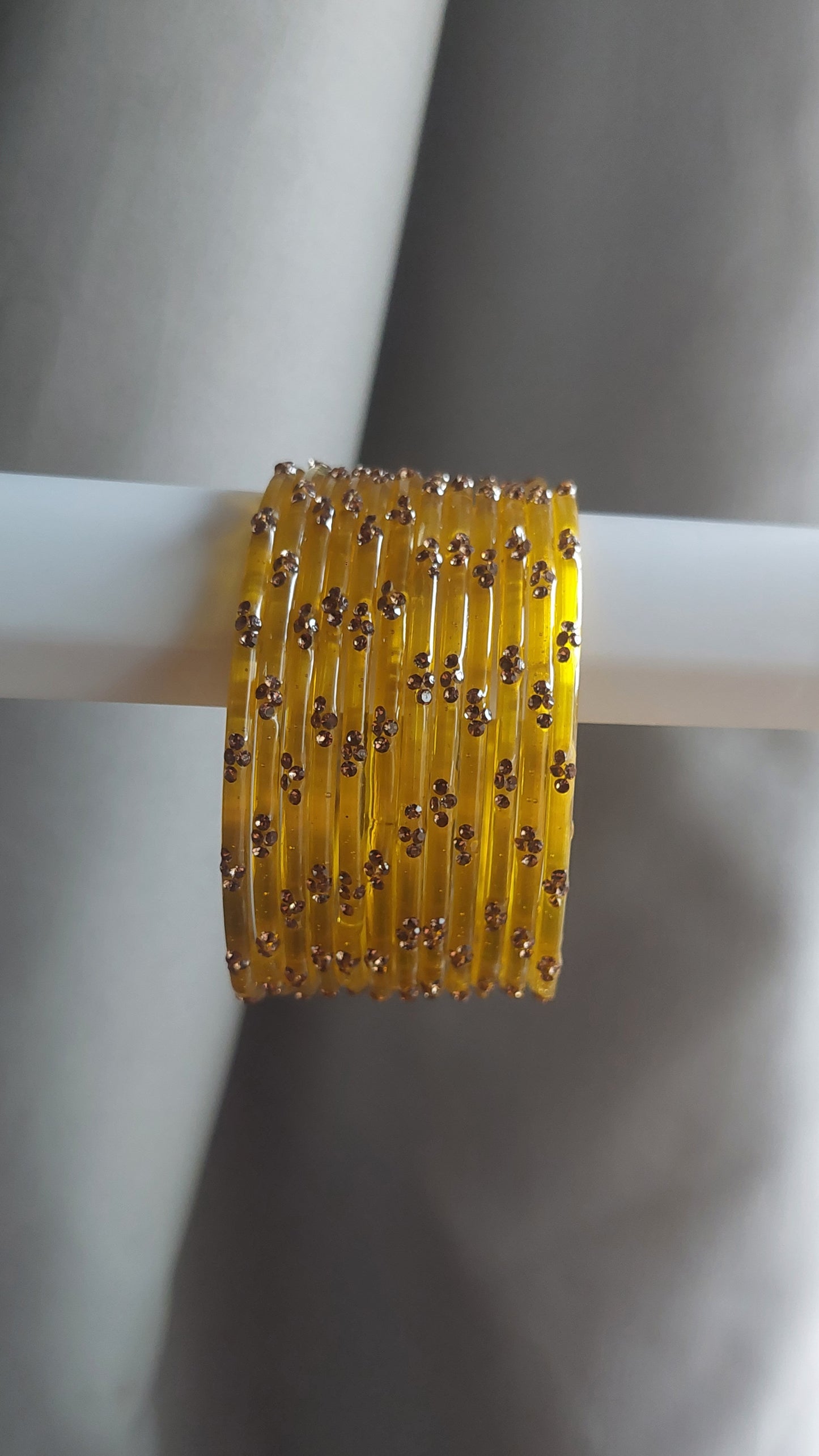 RAIN DROP BANGLES(YELLOW)