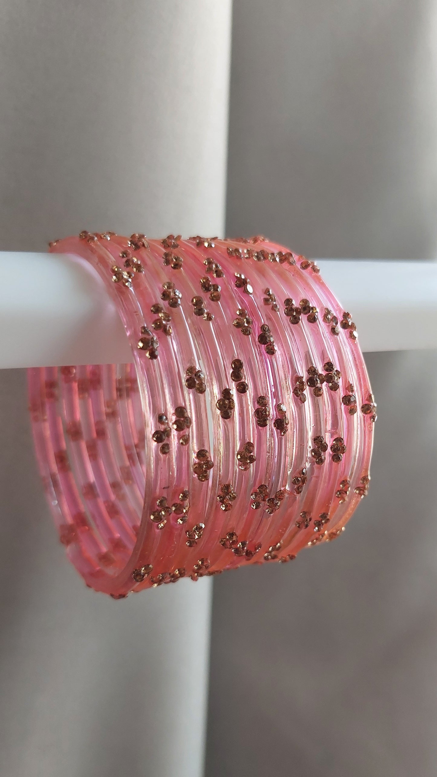 RAIN DROP BANGLES (CANDY PINK)