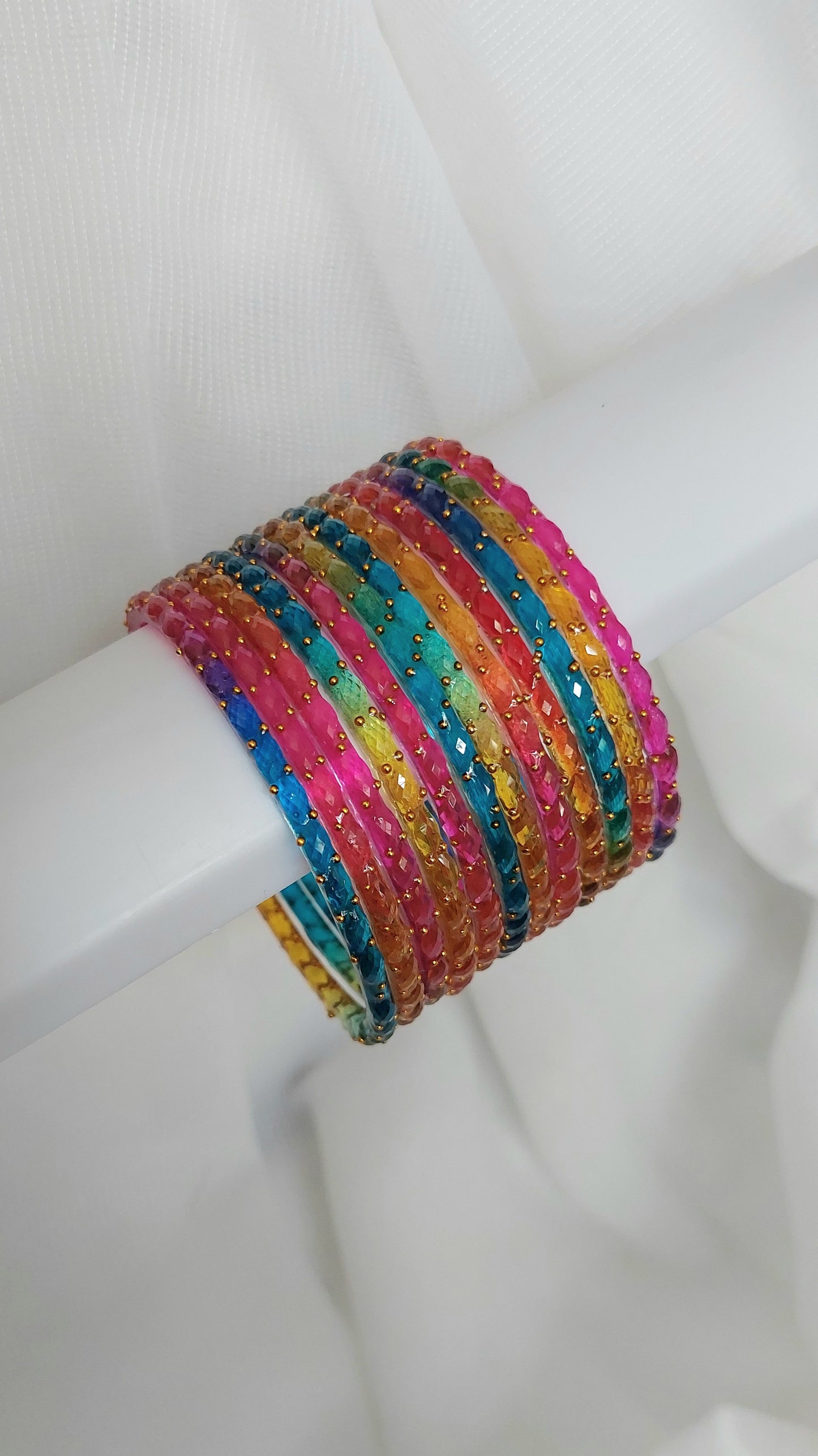 RAINBOW GLASS BANGLES