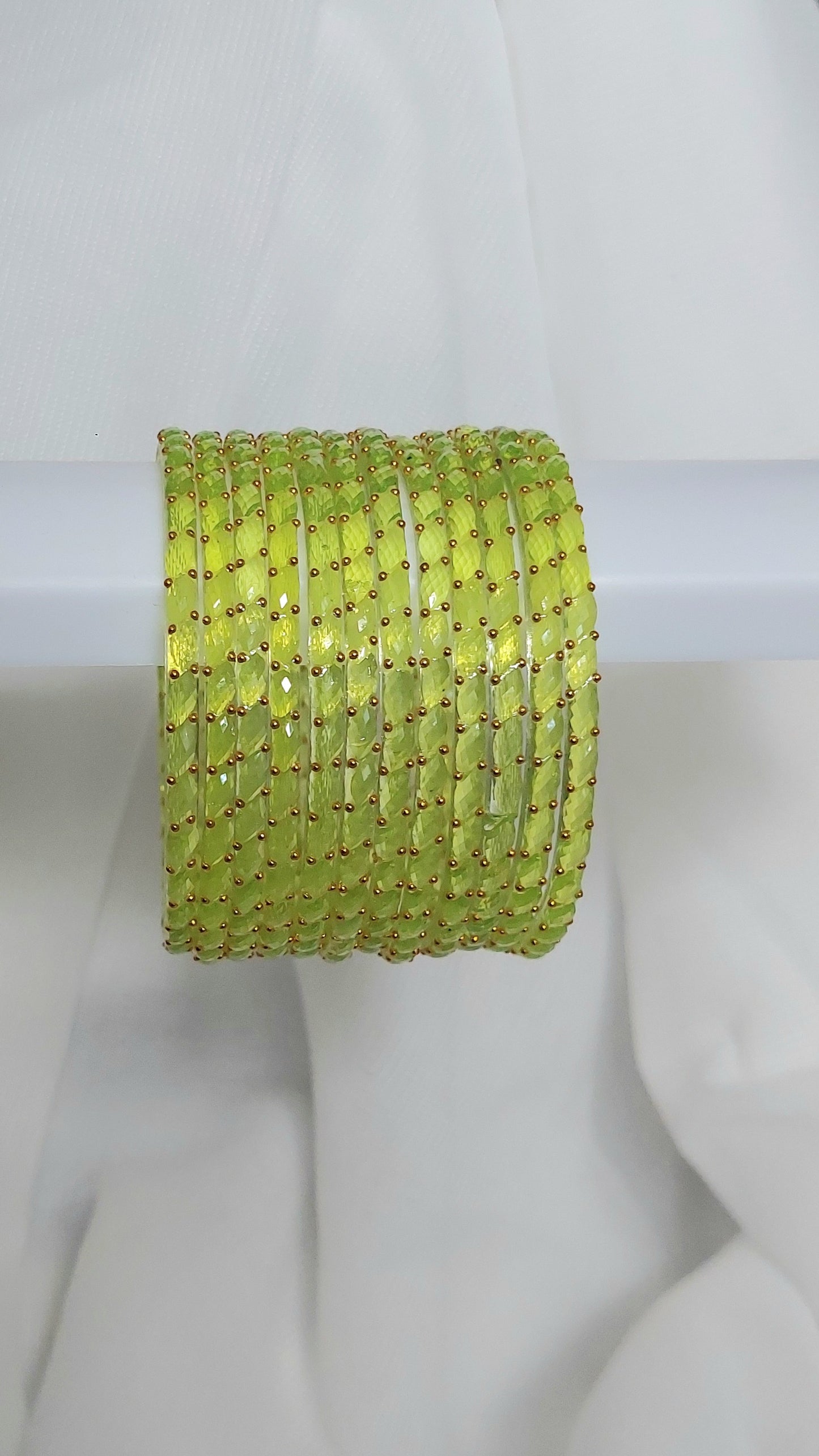 GLASS BANGLES (LIME GREEN)