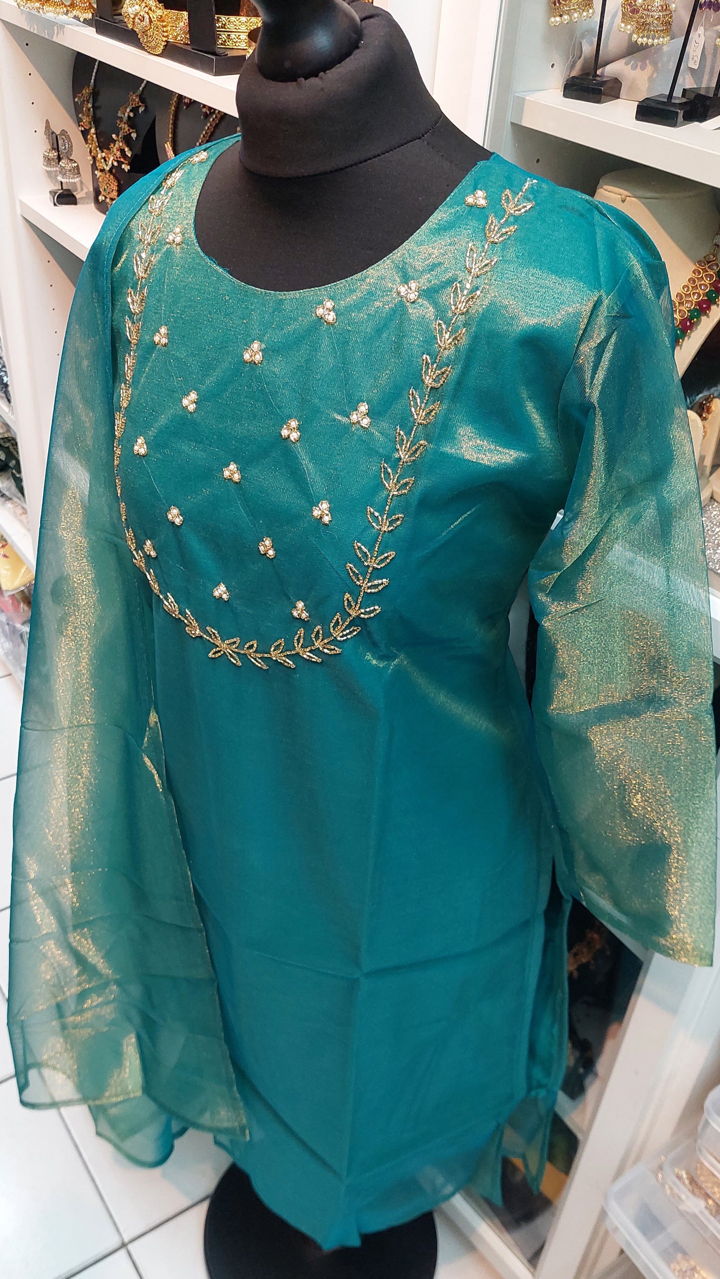 NET TISSUE KURTHI & DUPPATA 001