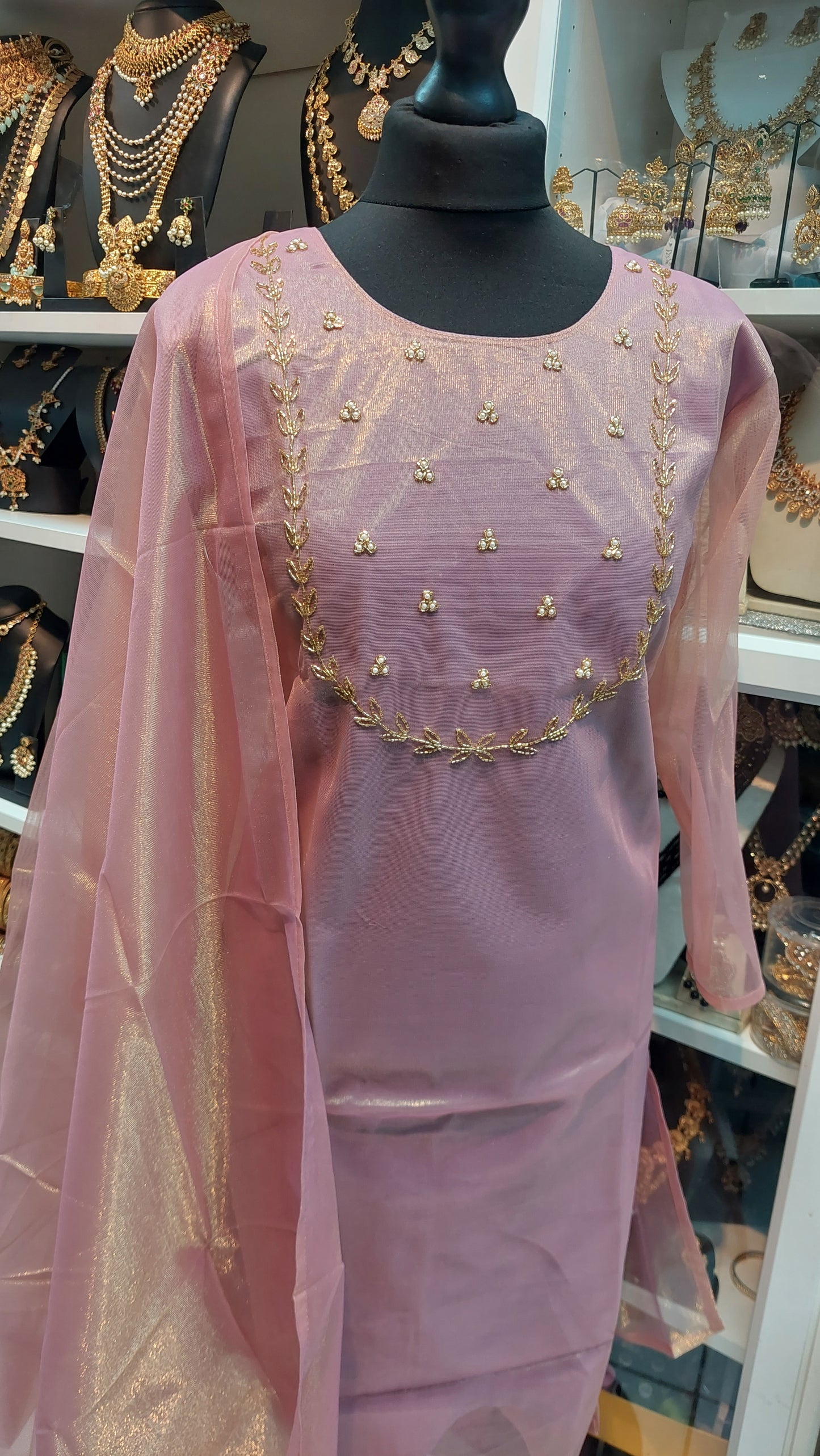 NET TISSUE KURTHI & DUPPATA 002