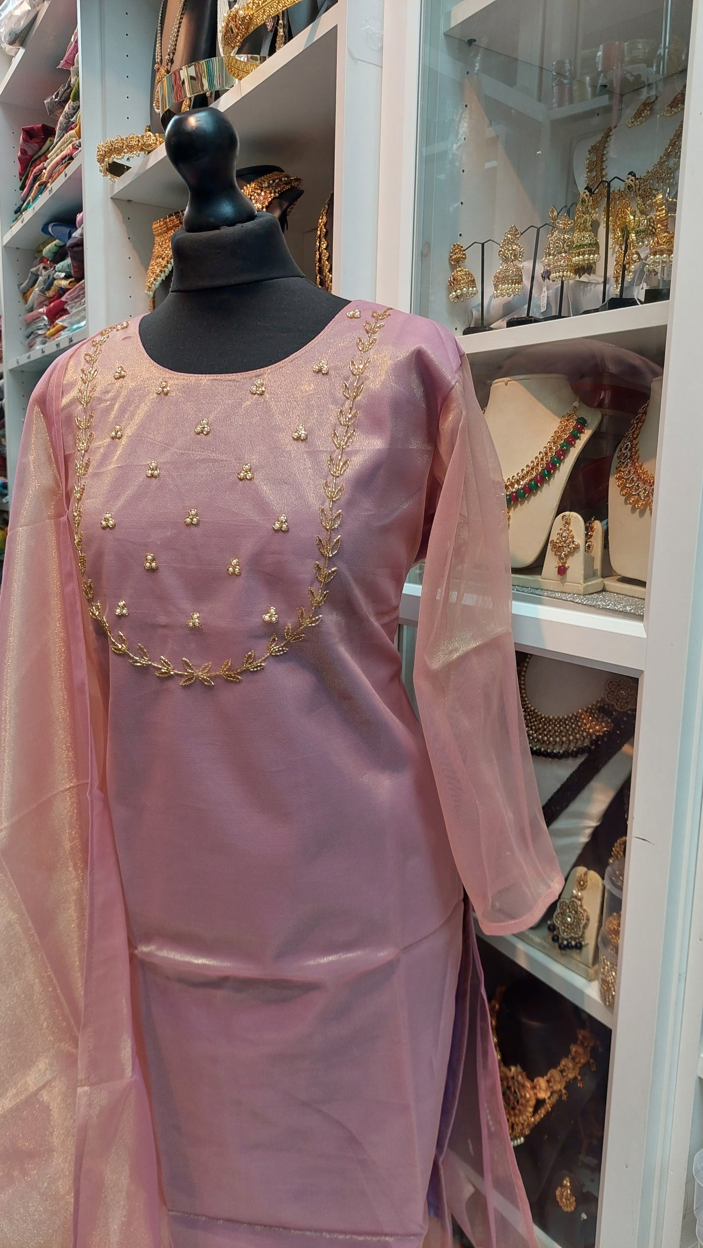 NET TISSUE KURTHI & DUPPATA 002