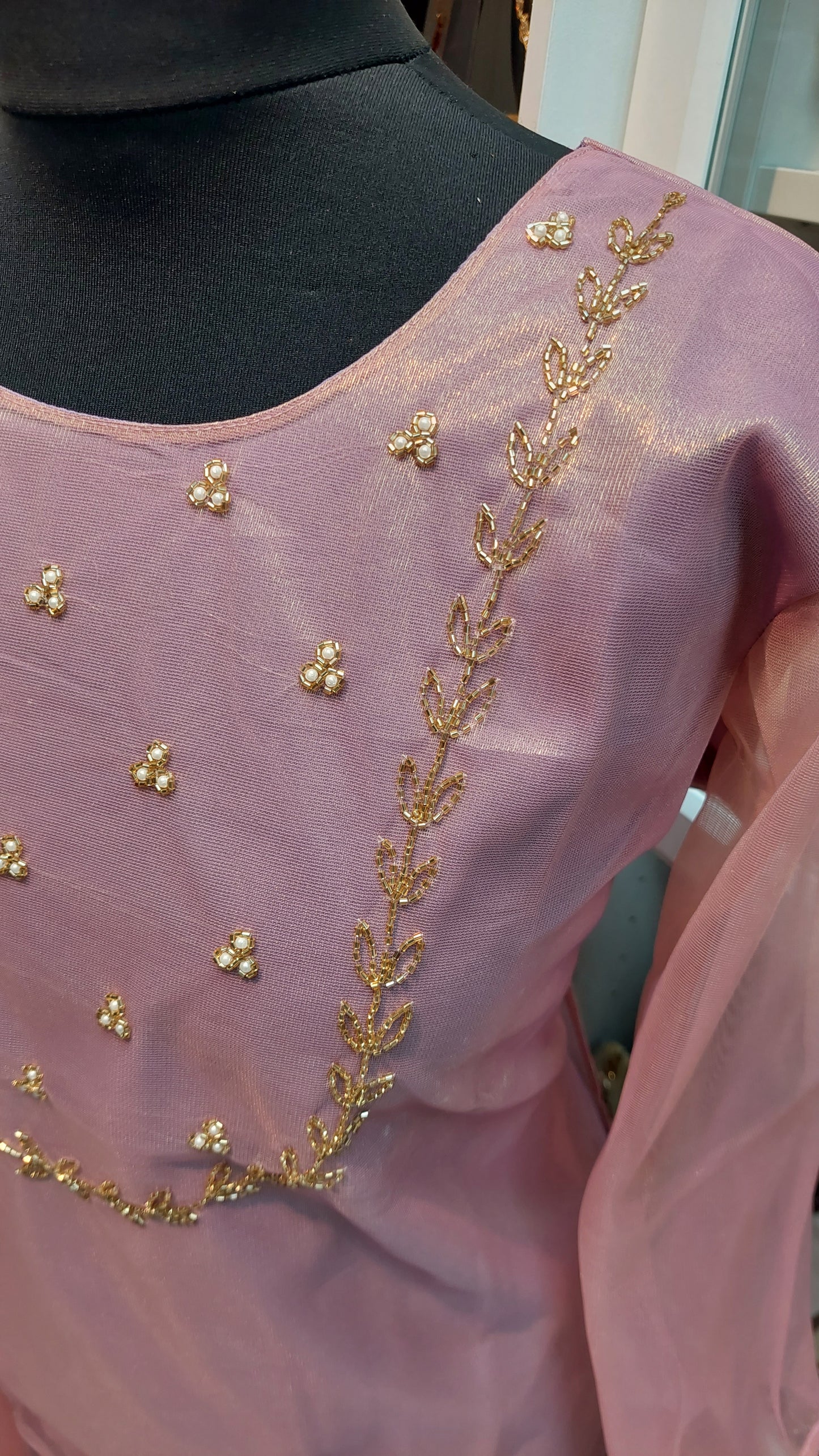NET TISSUE KURTHI & DUPPATA 002