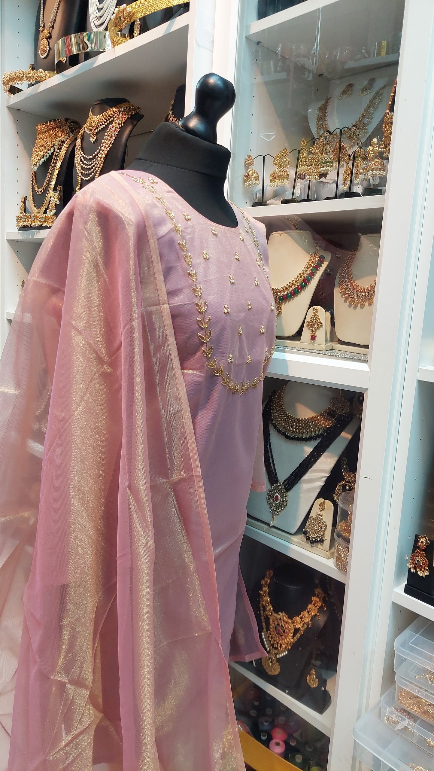 NET TISSUE KURTHI & DUPPATA 002