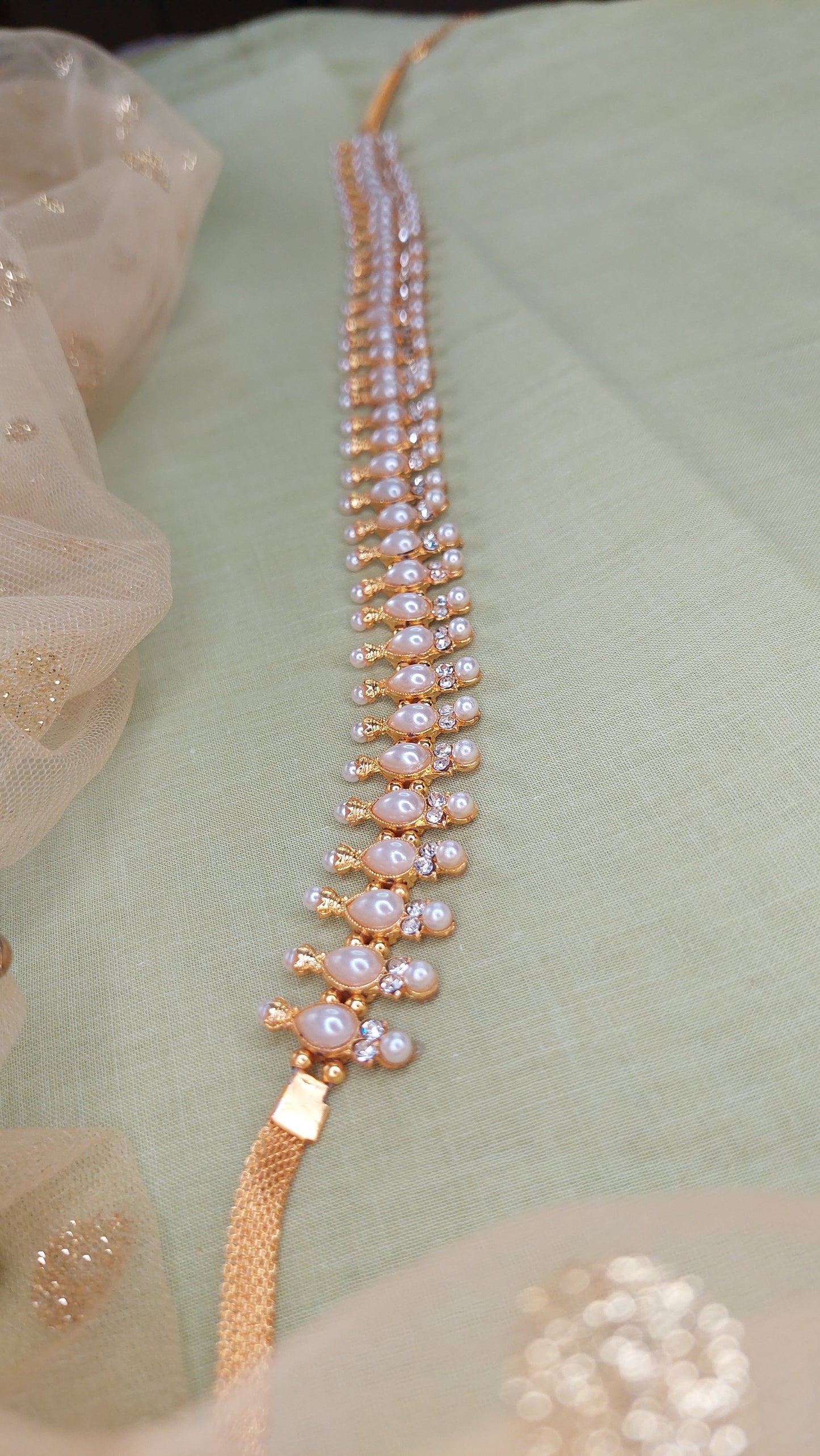 TEARDROP PEARL HIP CHAIN 002