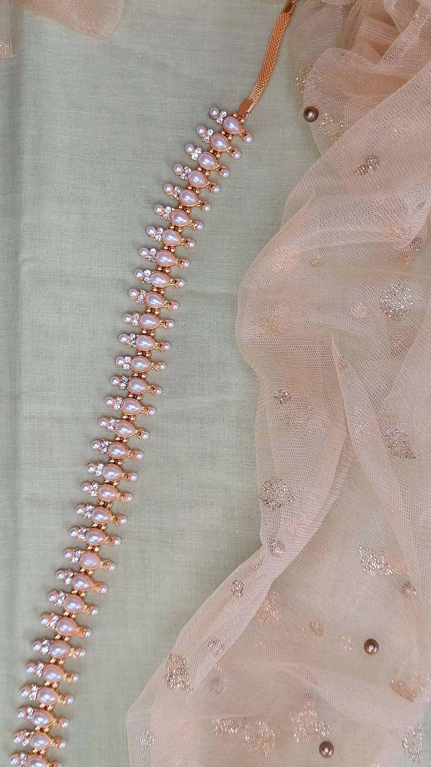 TEARDROP PEARL HIP CHAIN 002