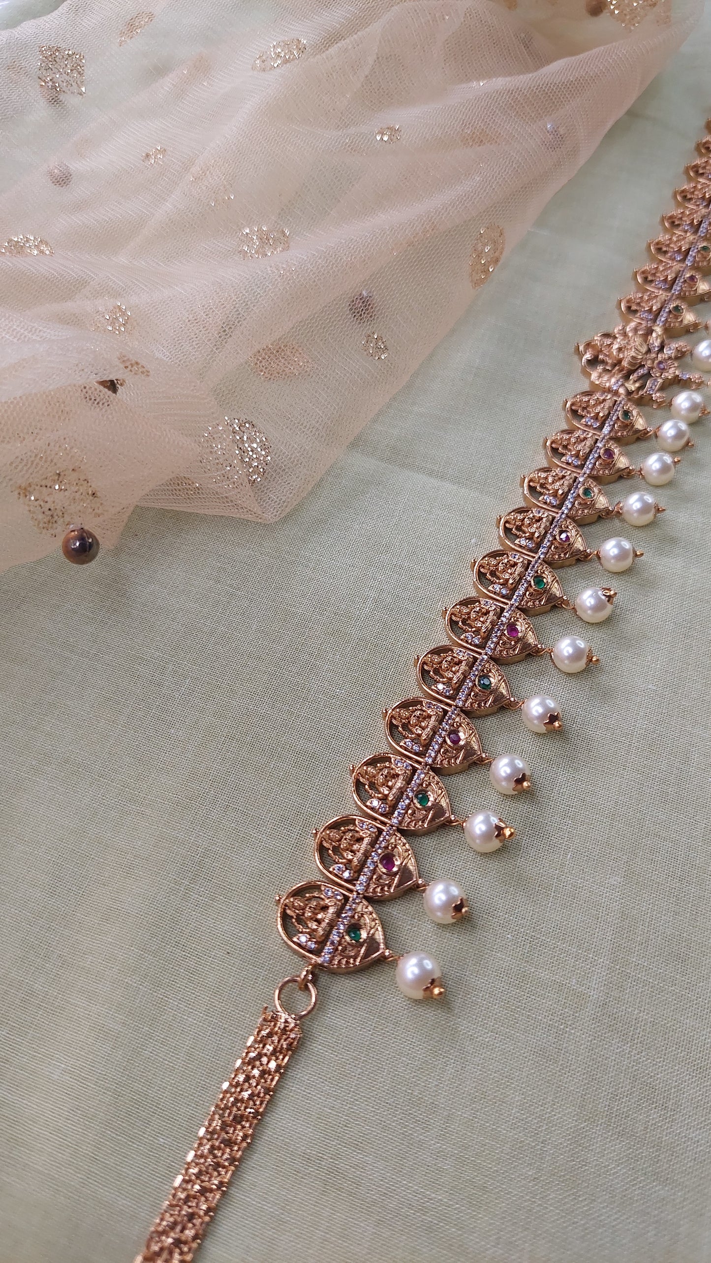 ANTIQUE GOLD WAIST CHAIN (LAKSHMI)