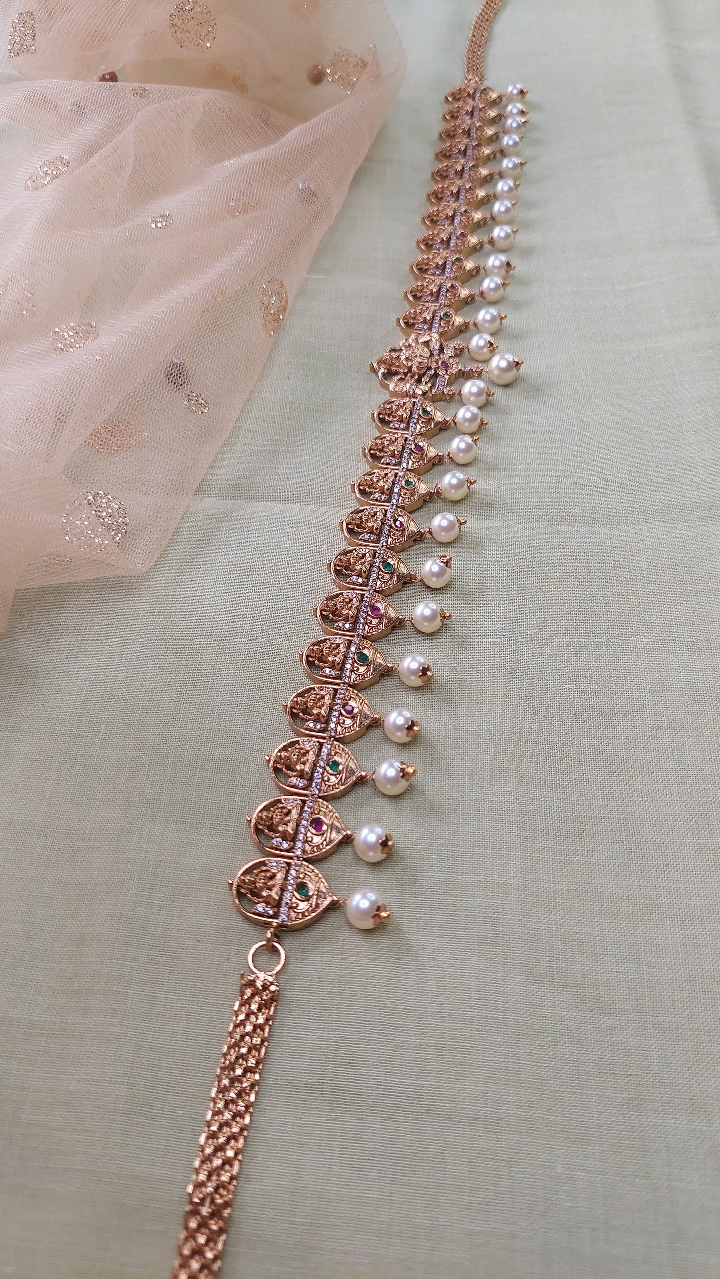 ANTIQUE GOLD WAIST CHAIN (LAKSHMI)