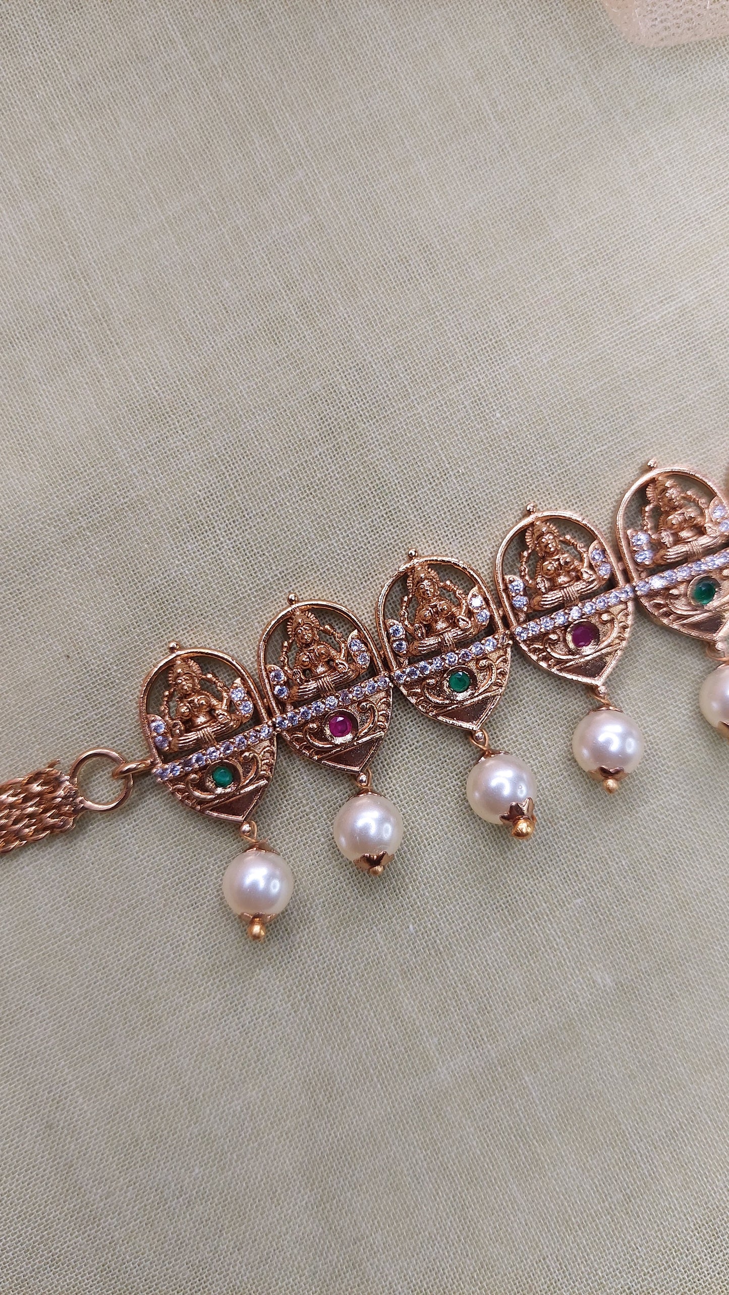 ANTIQUE GOLD WAIST CHAIN (LAKSHMI)