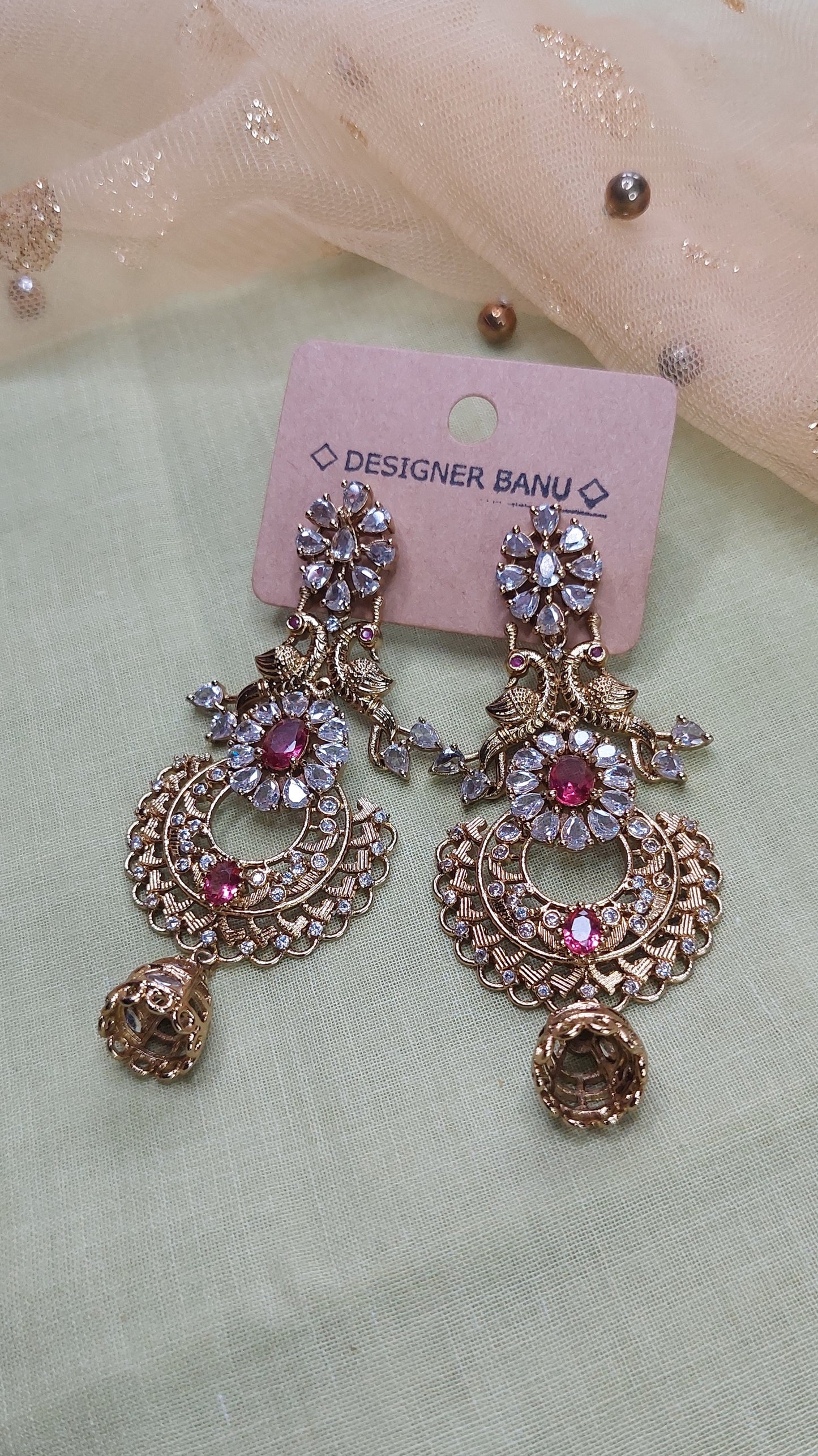 ANTIQUE GOLD EARRINGS 0132
