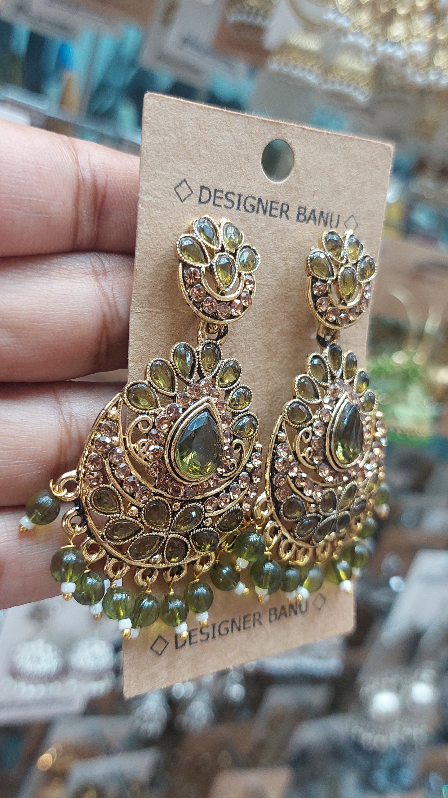 ANTIQUE GOLD EARRINGS E0133