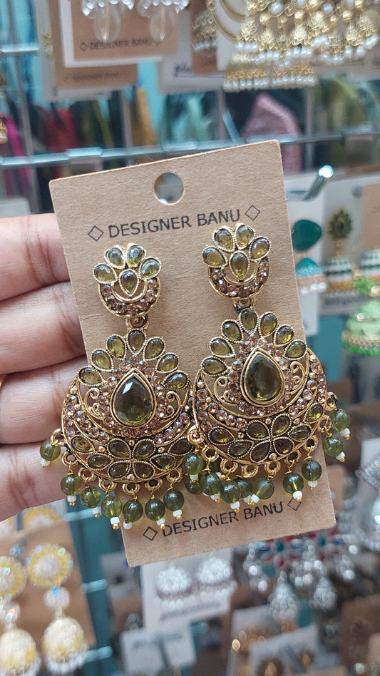 ANTIQUE GOLD EARRINGS E0133