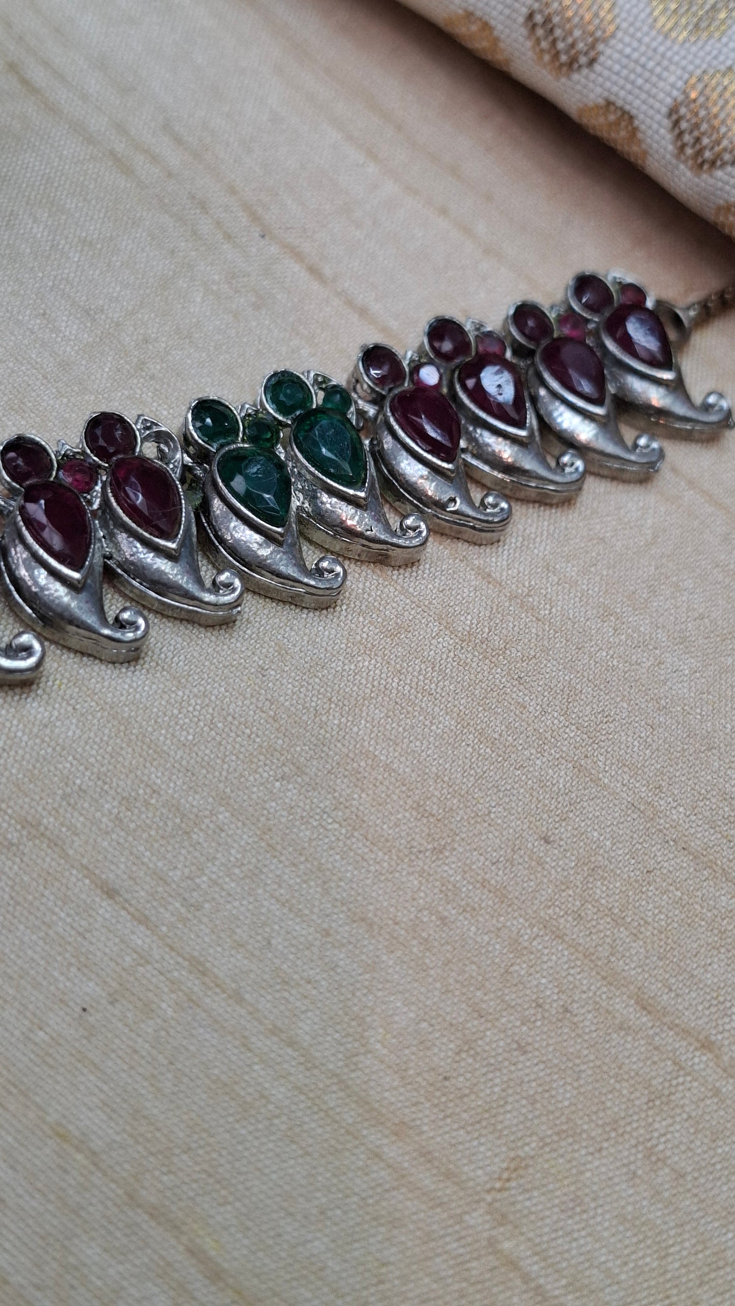SILVER PEACOCK SET