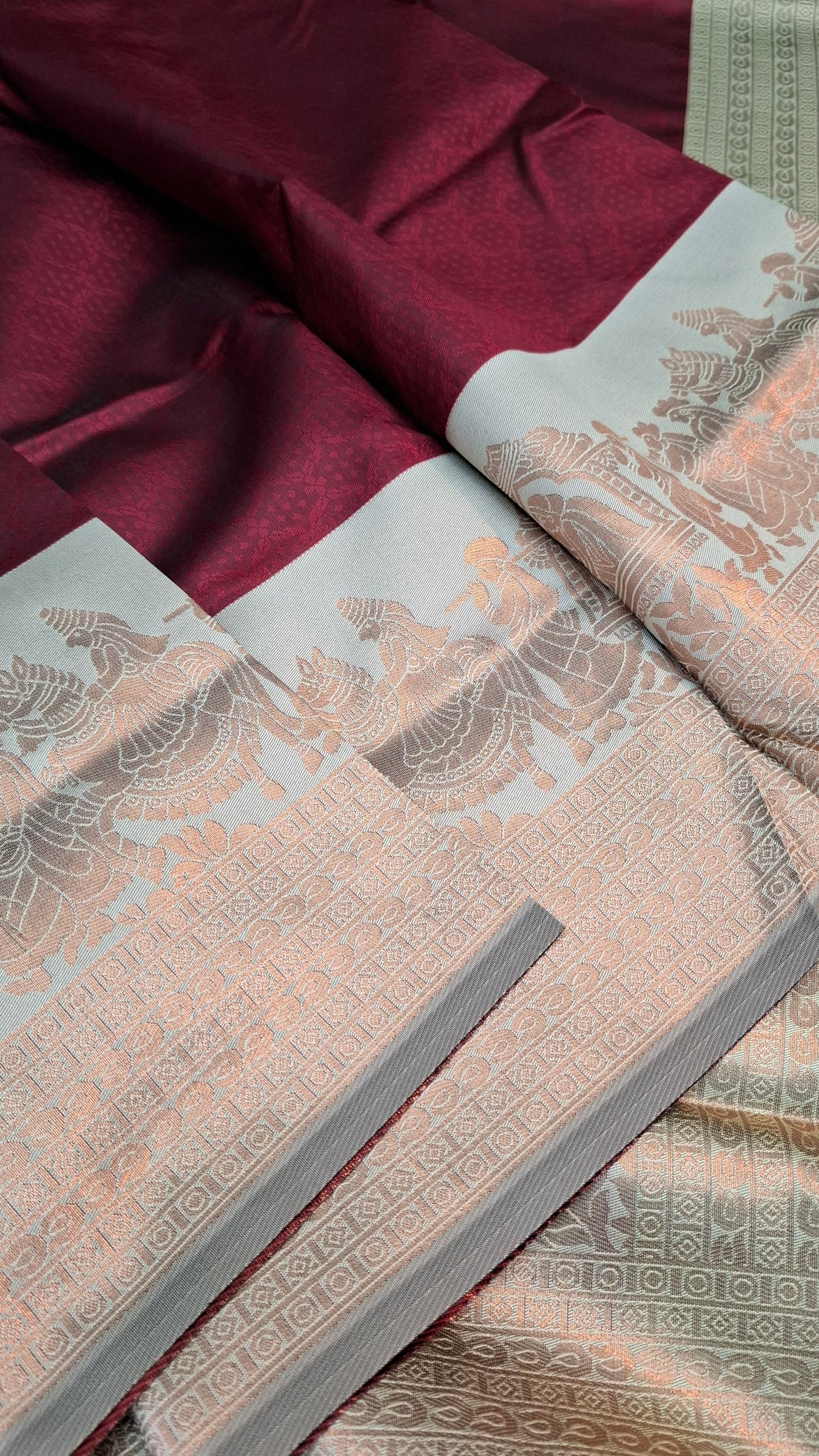 BLOOD ORANGE & GREEN SILK