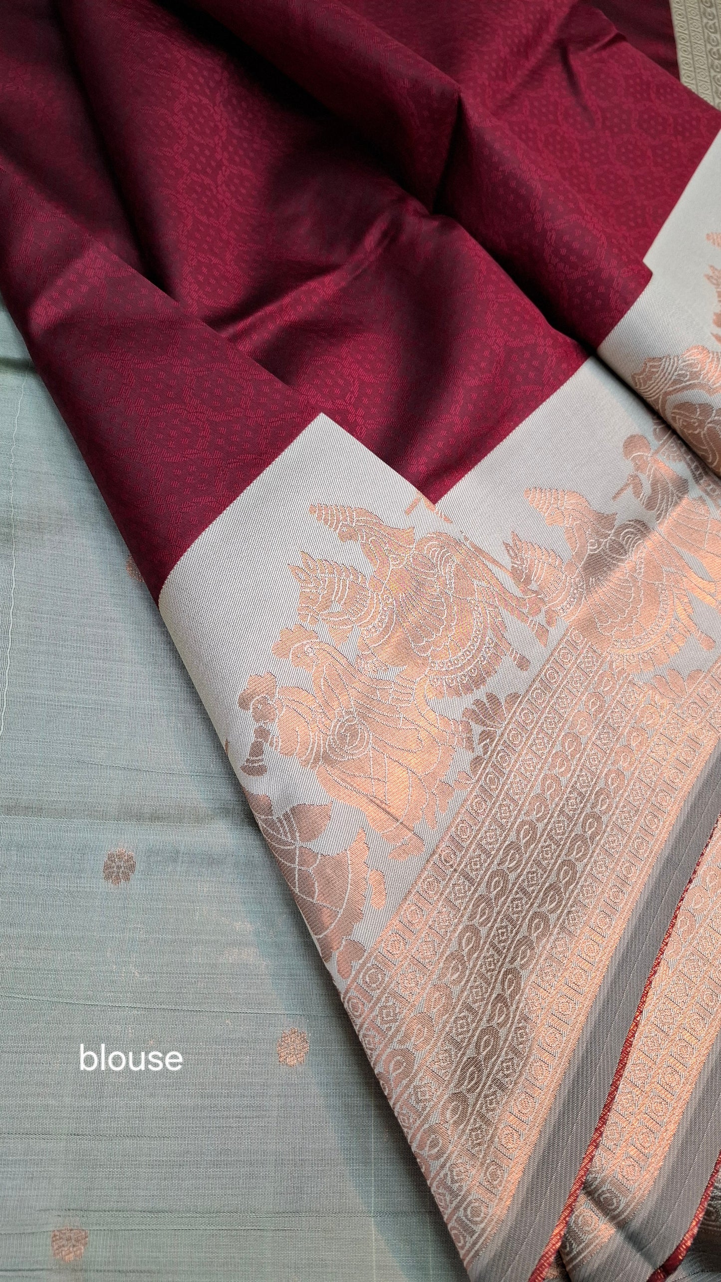 BLOOD ORANGE & GREEN SILK