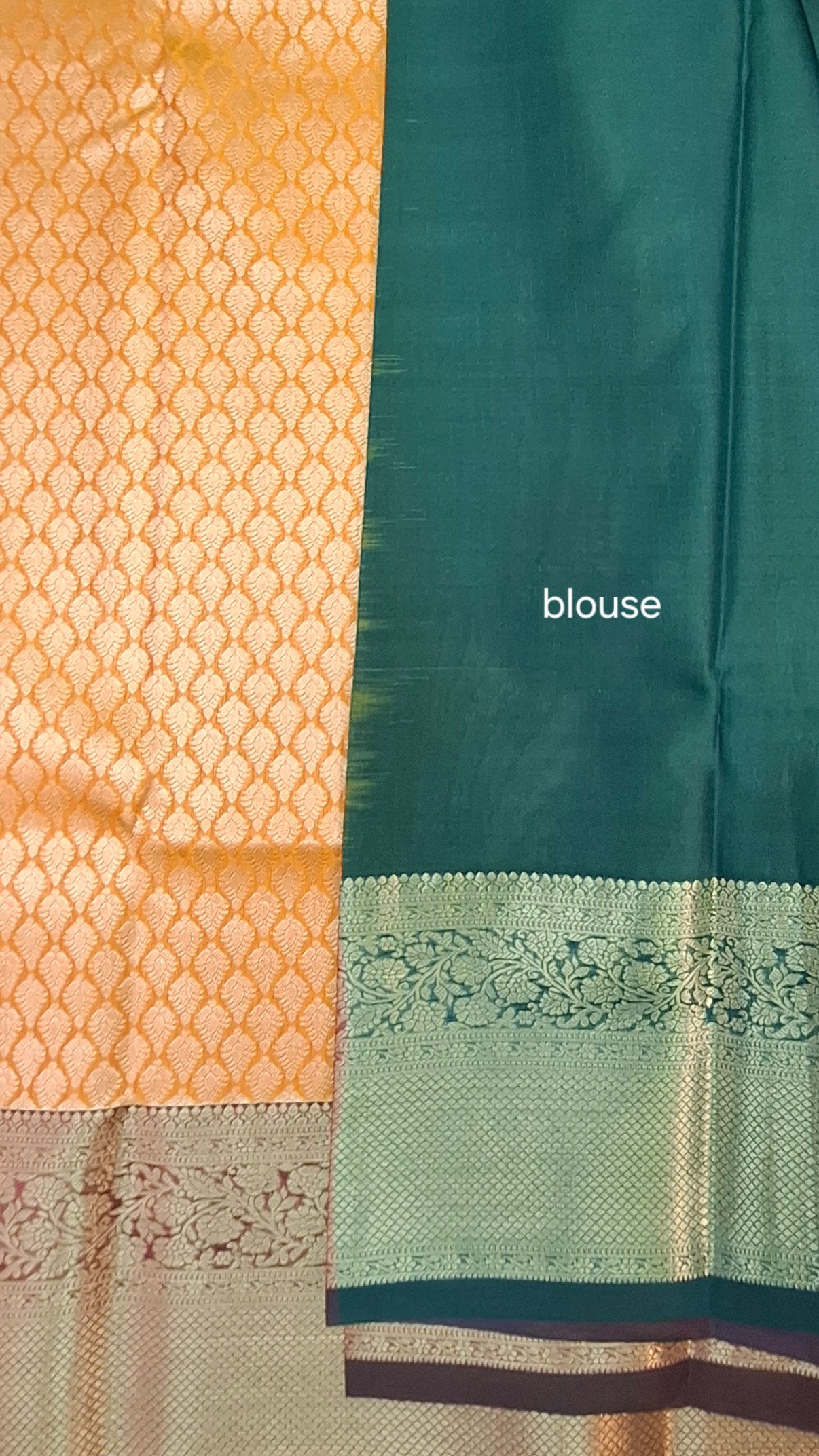BLOOD ORANGE & GREEN SILK