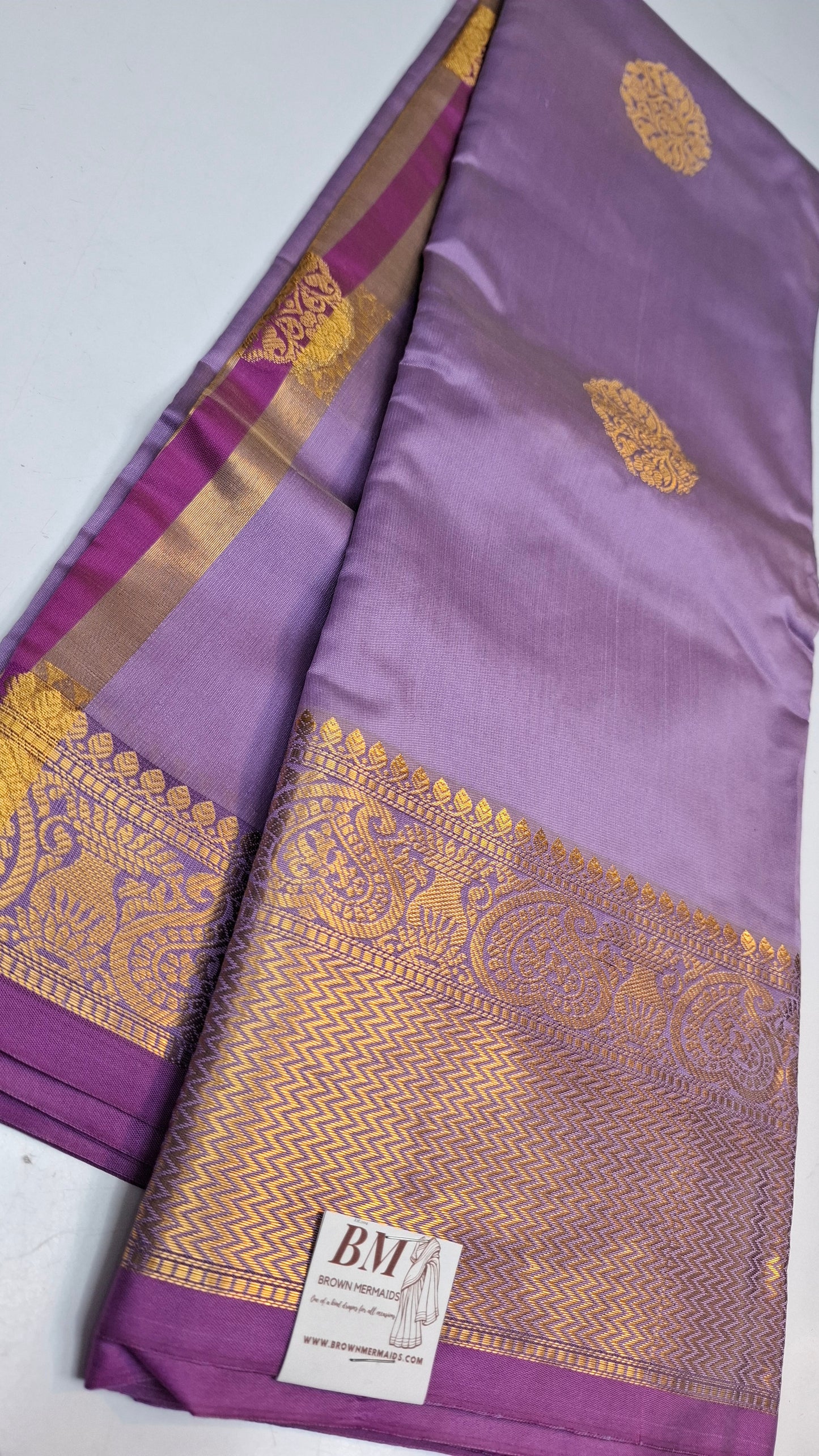 LAVENDER & PURPLE SEMI SILK