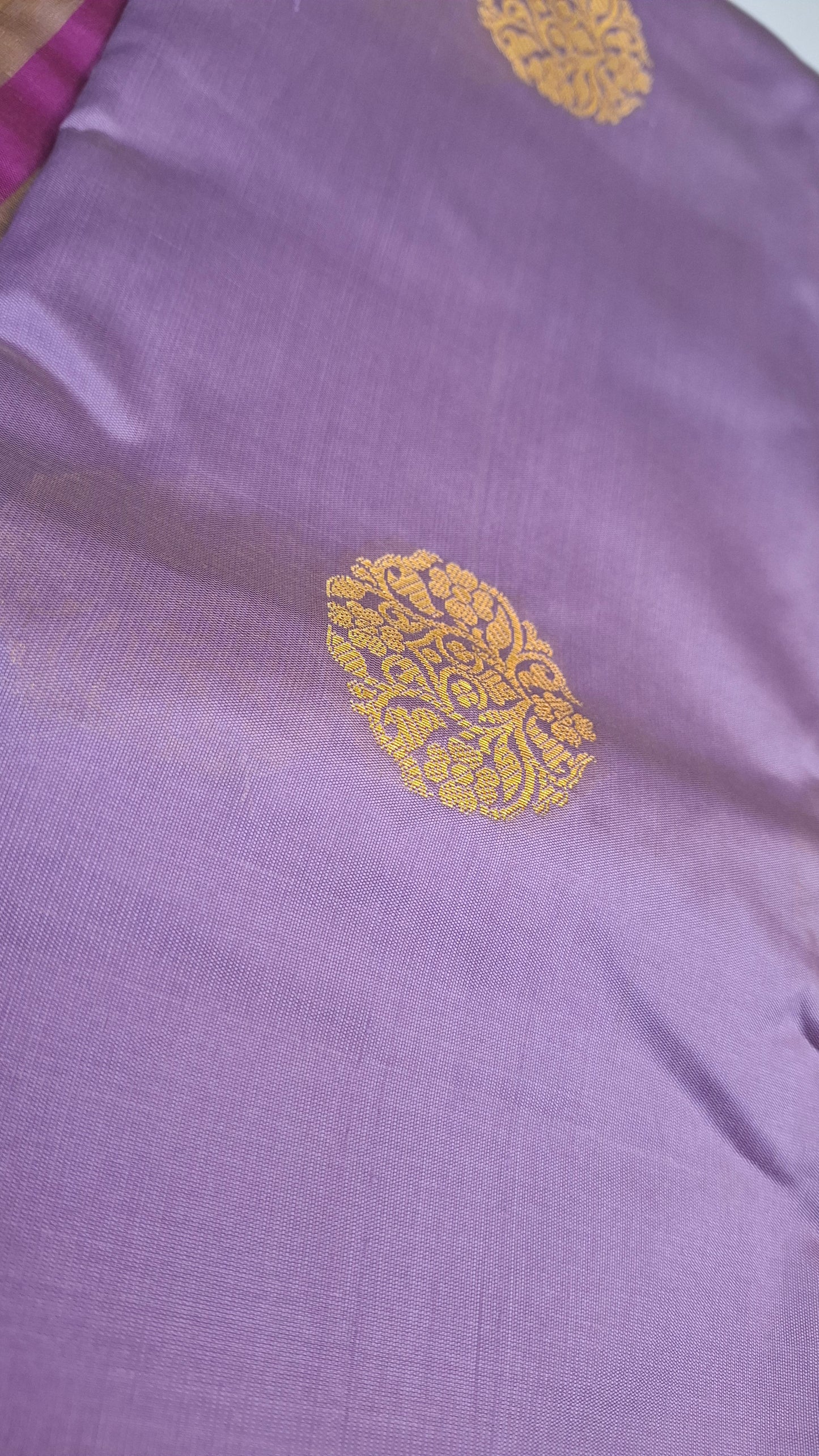 LAVENDER & PURPLE SEMI SILK