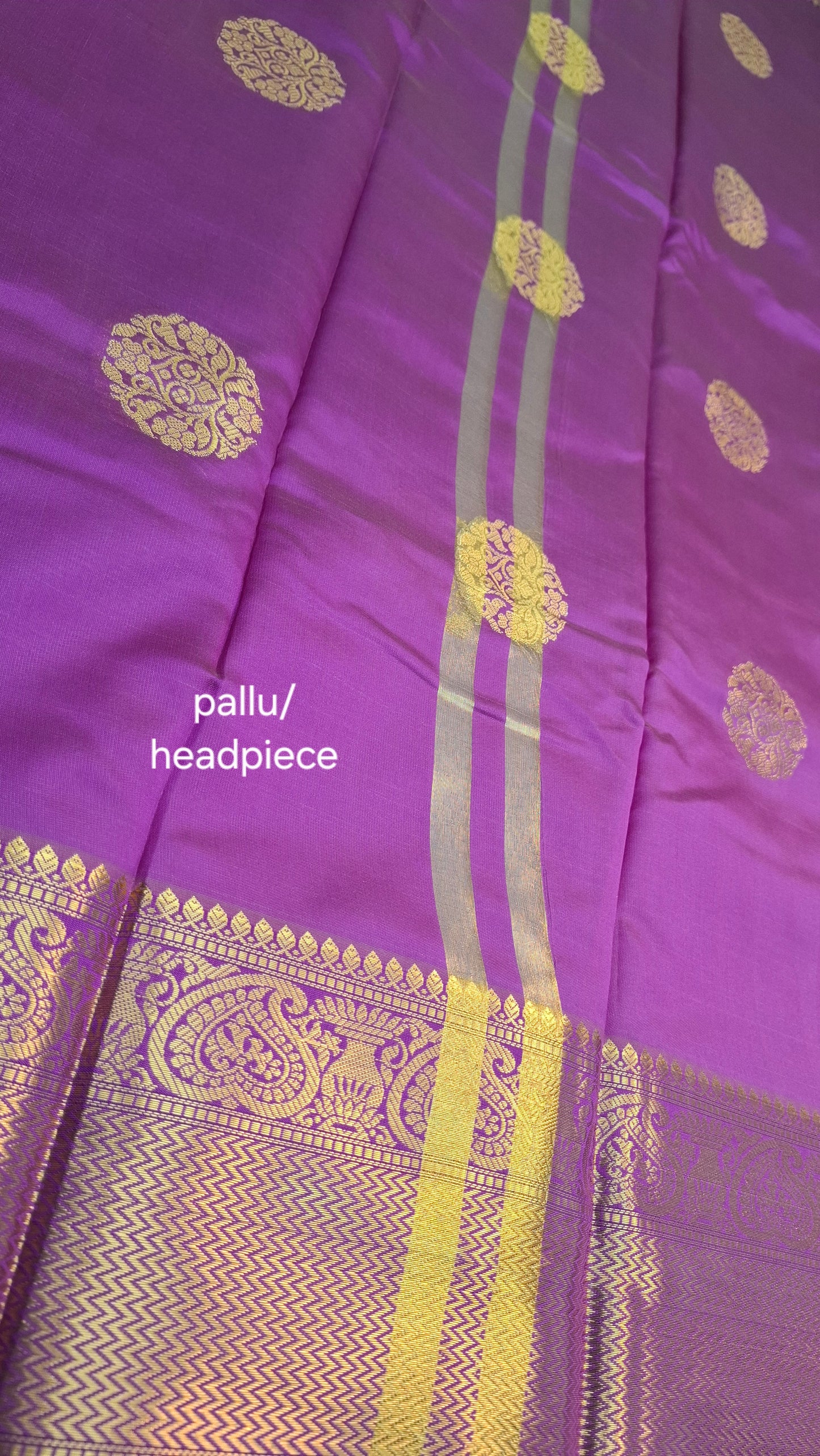 LAVENDER & PURPLE SEMI SILK