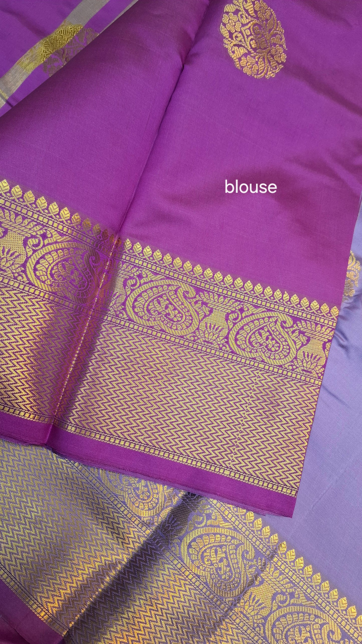 LAVENDER & PURPLE SEMI SILK