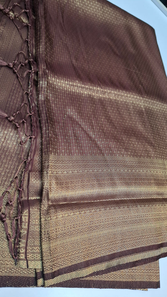 BROWN KUBERA SILK