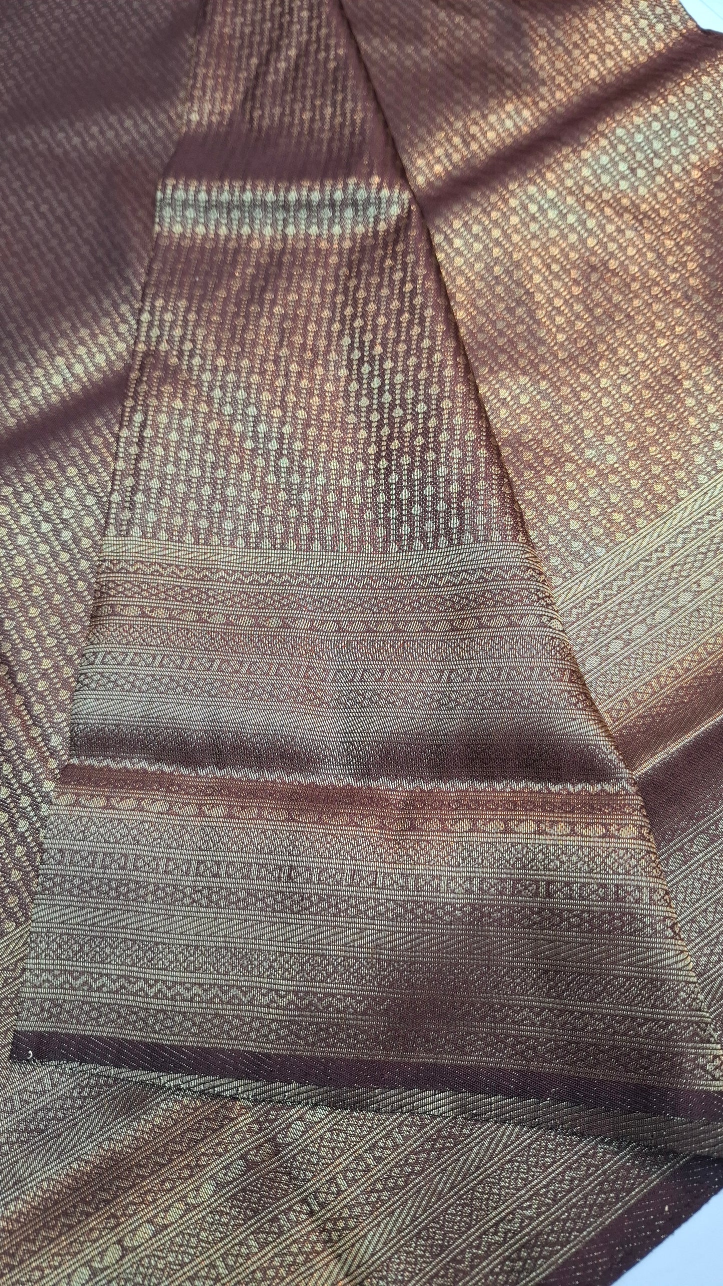 BROWN KUBERA SILK