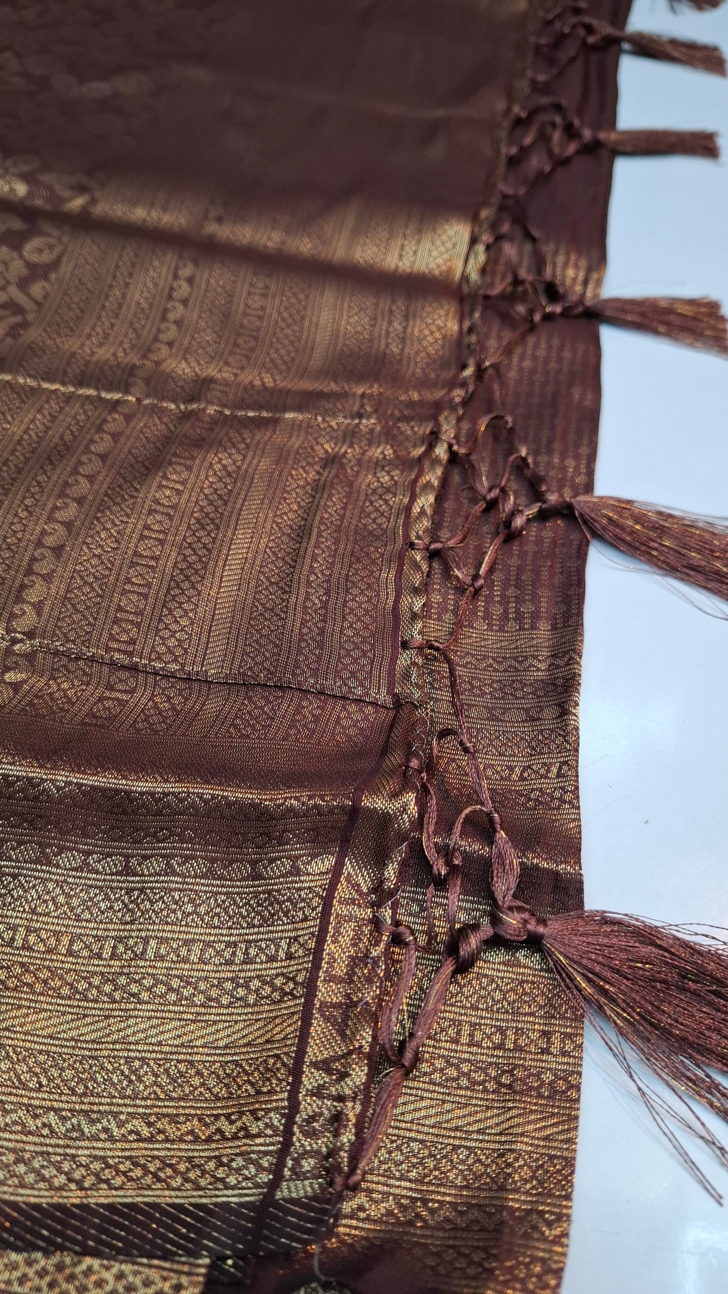 BROWN KUBERA SILK