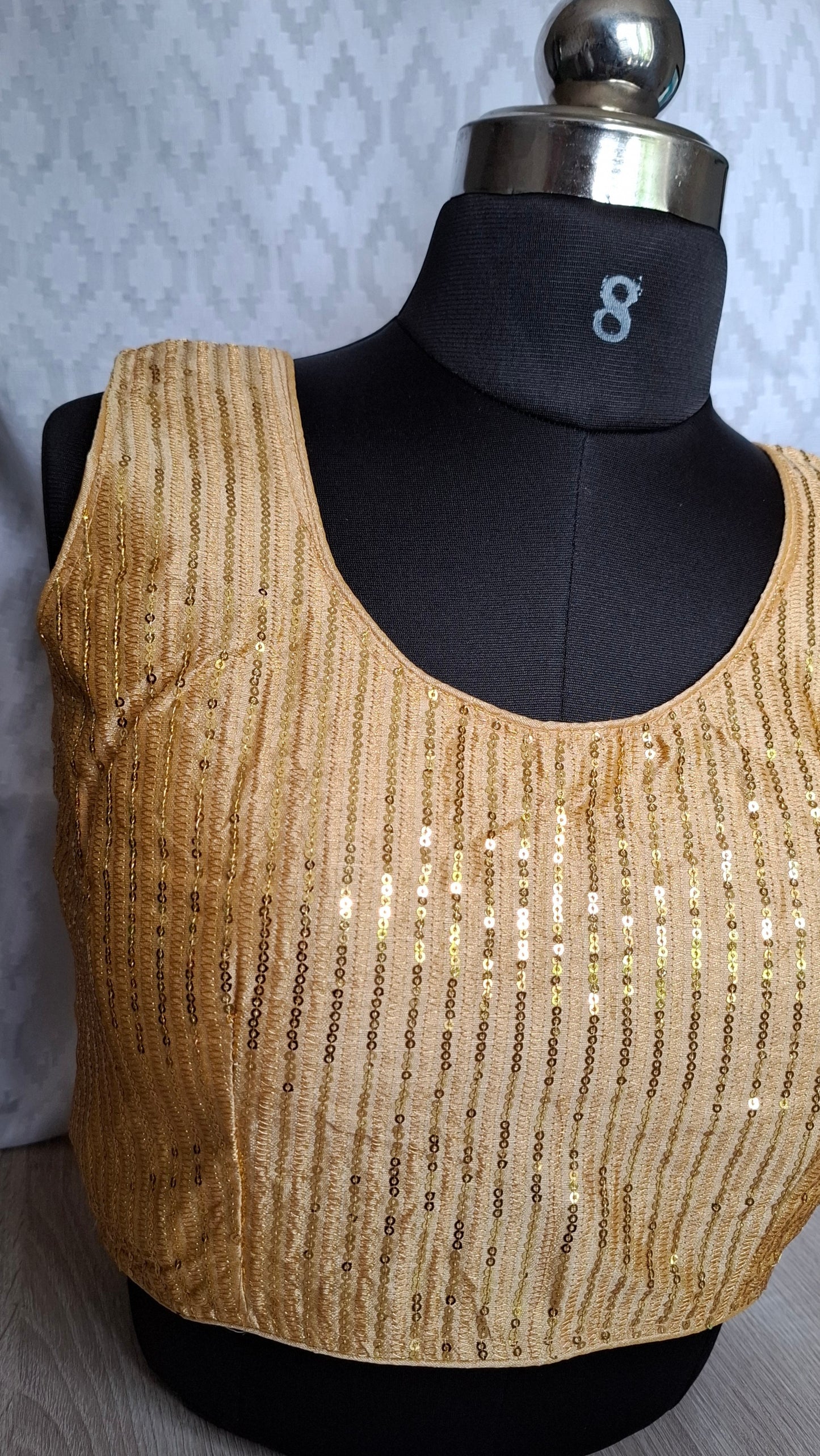 GOLD SEQUIN BLOUSE