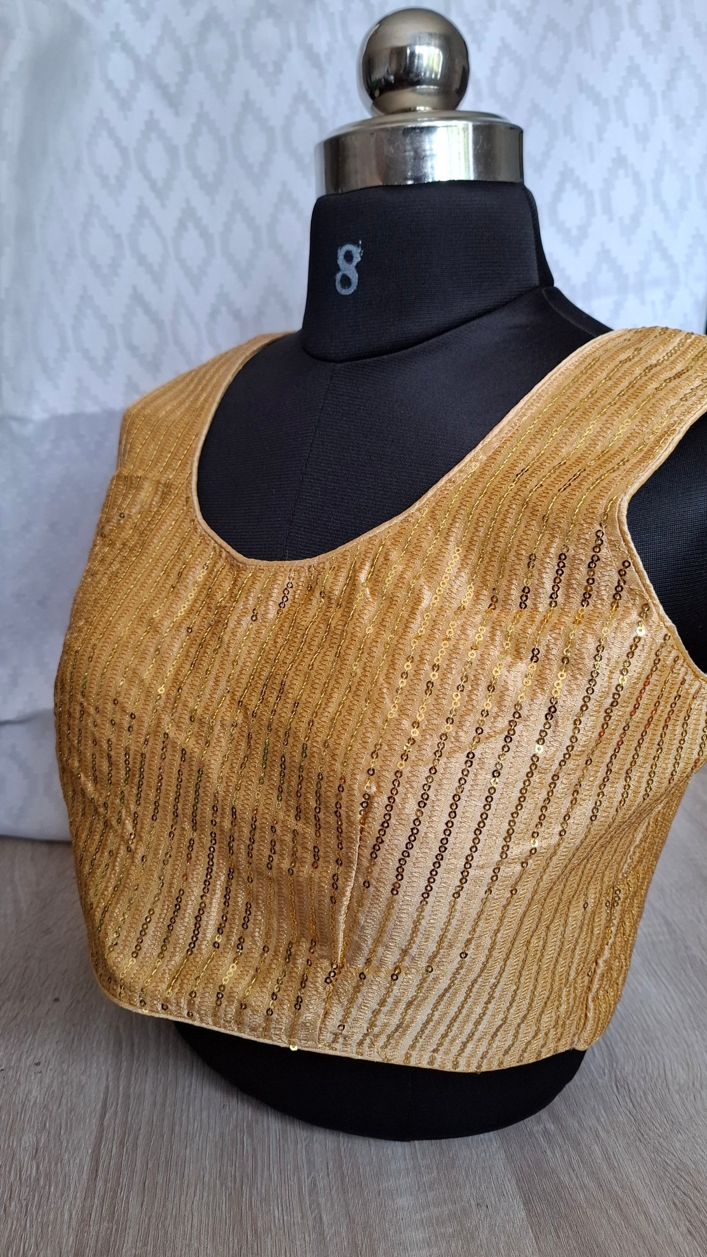 GOLD SEQUIN BLOUSE
