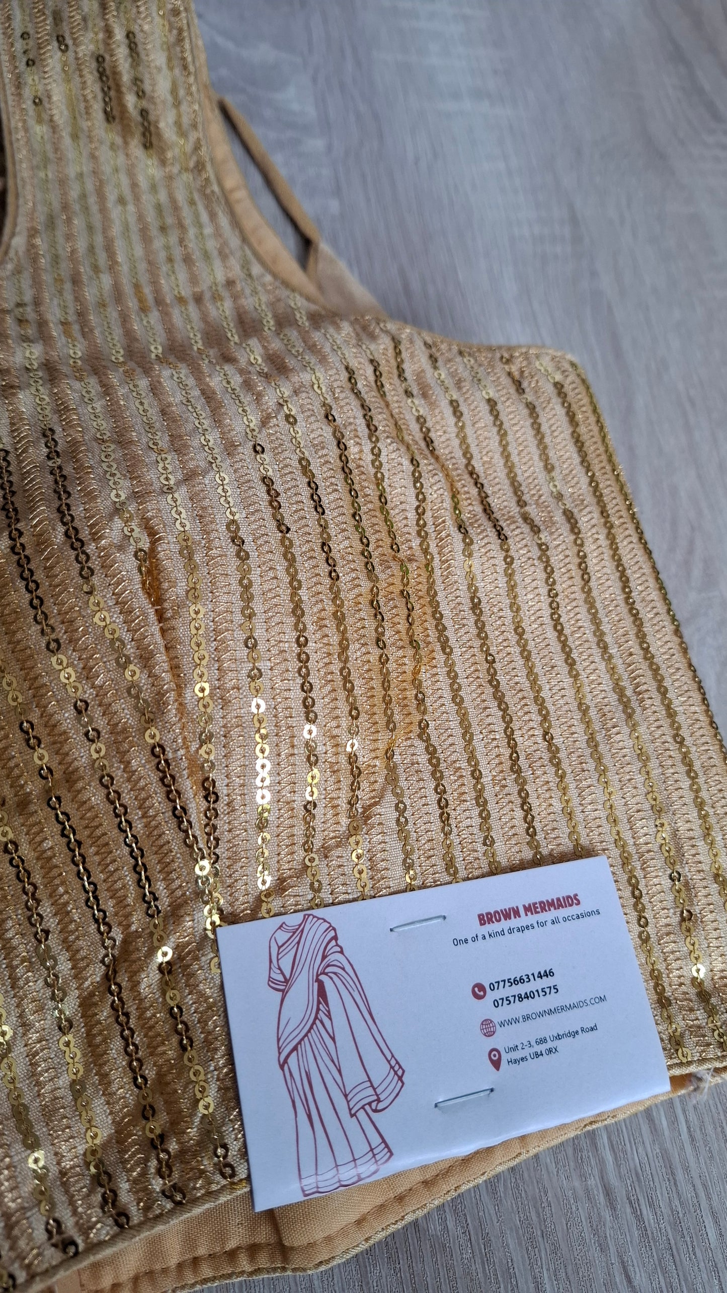 GOLD SEQUIN BLOUSE