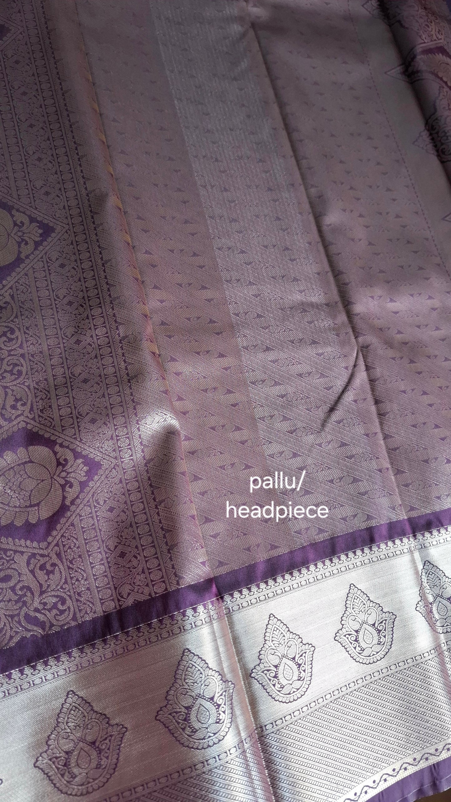 KANJI PATTU (PURPLE & SILVER)
