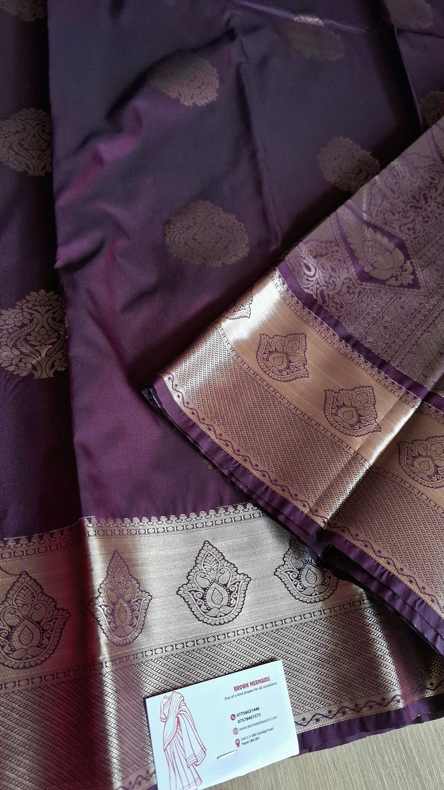 KANJI PATTU (PURPLE & SILVER)