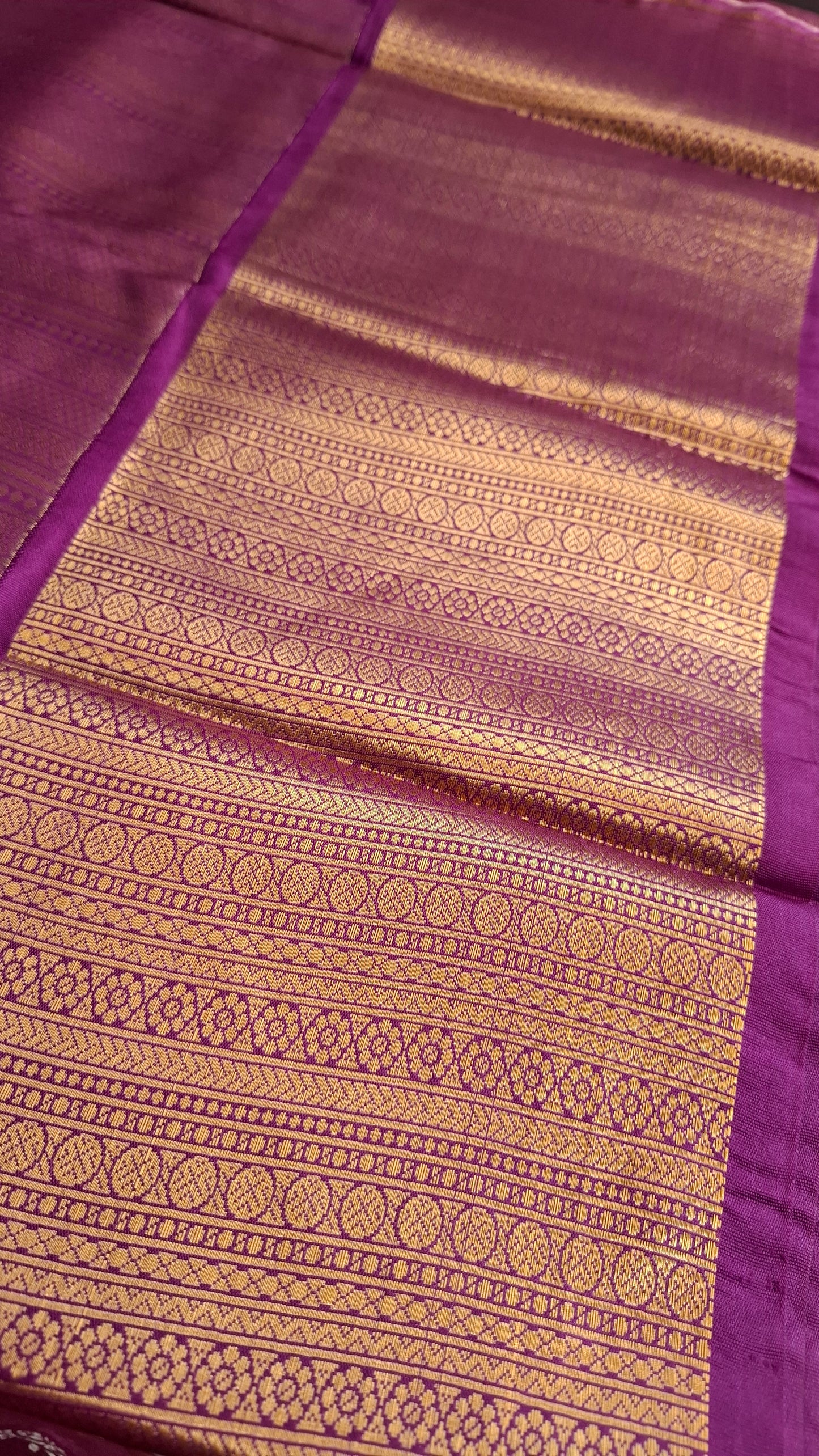 KANJI PATTU (PEACH & PURPLE)