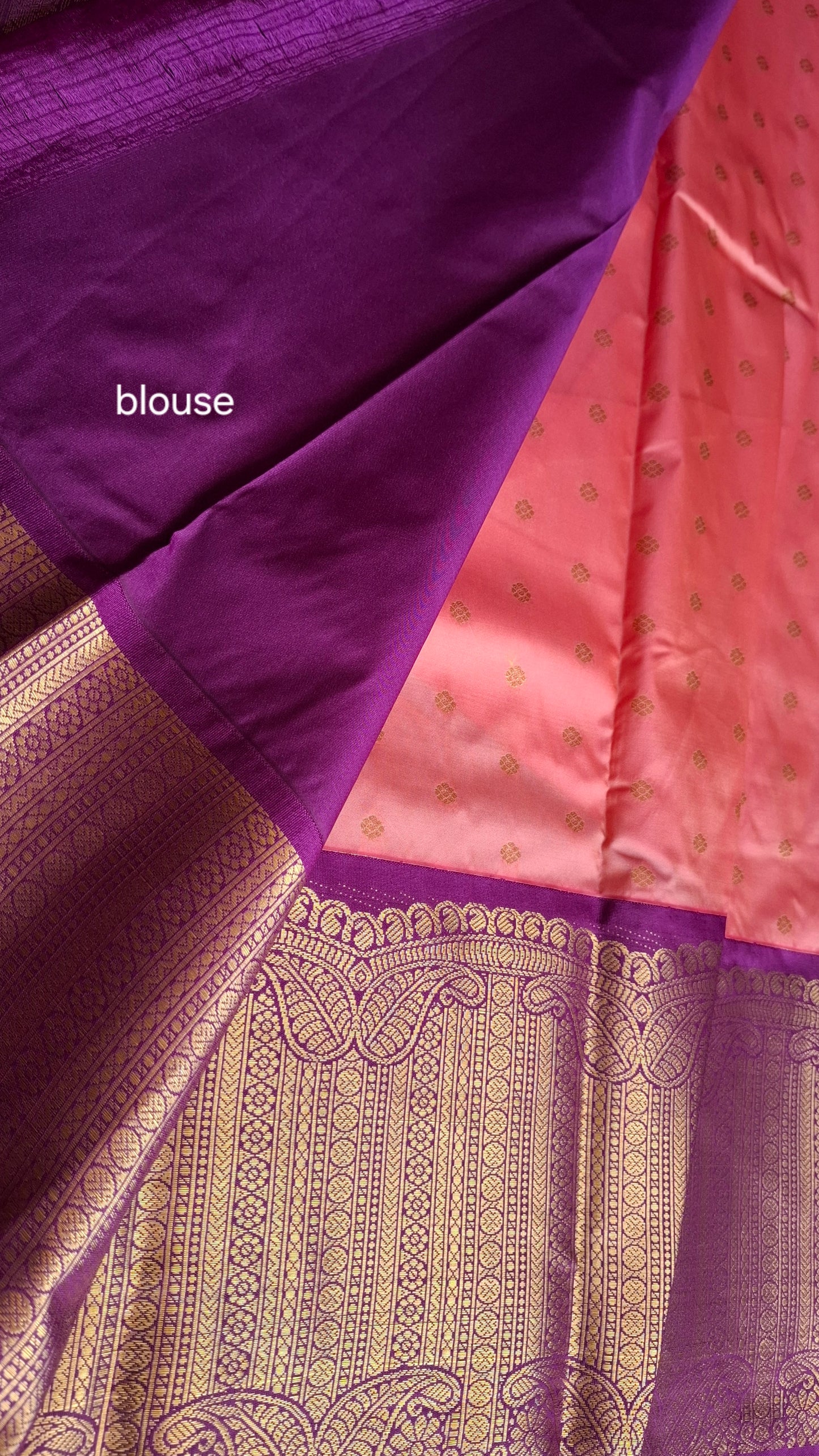 KANJI PATTU (PEACH & PURPLE)