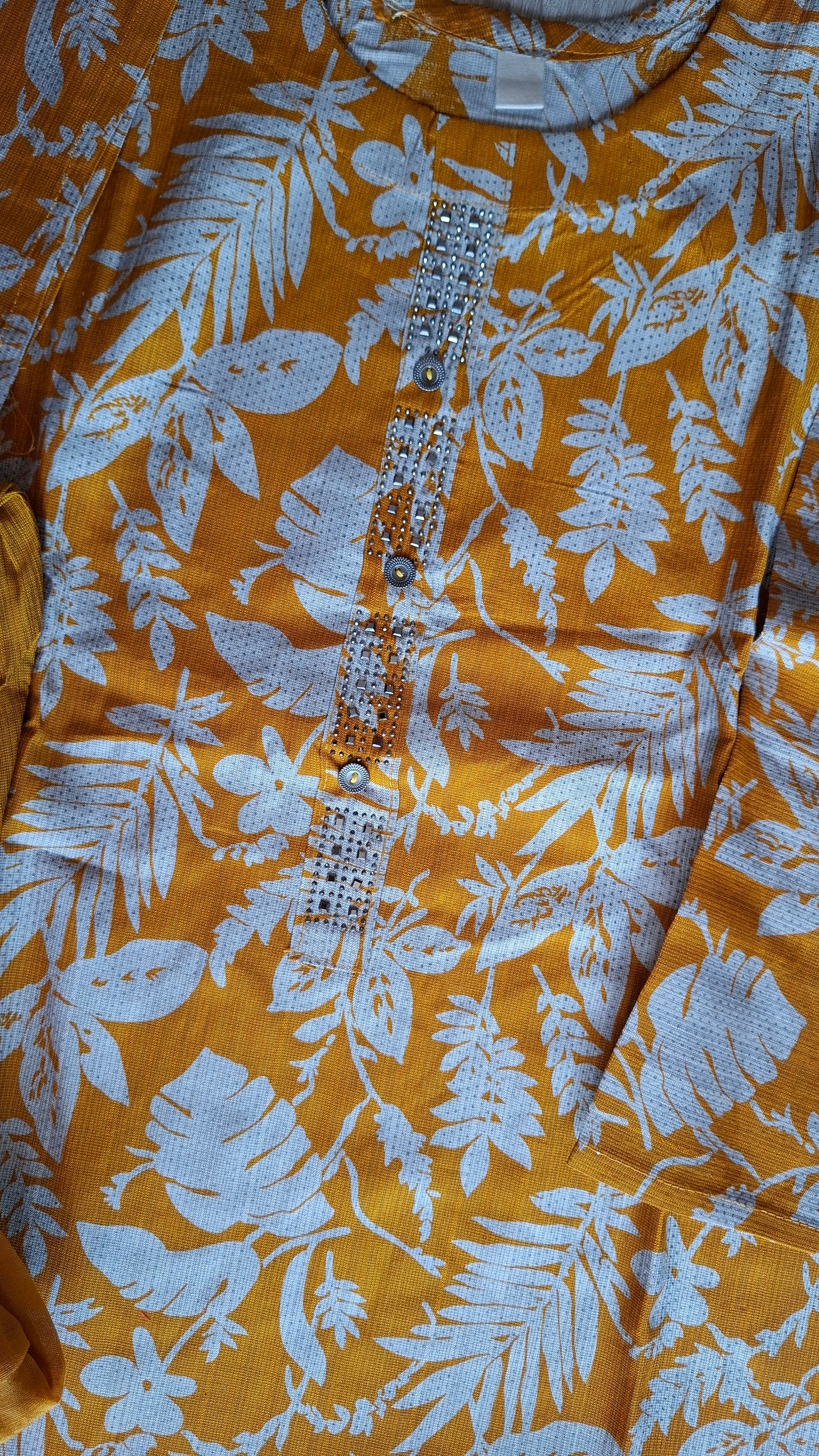 MUSTARD & WHITE 3 PIECE SET