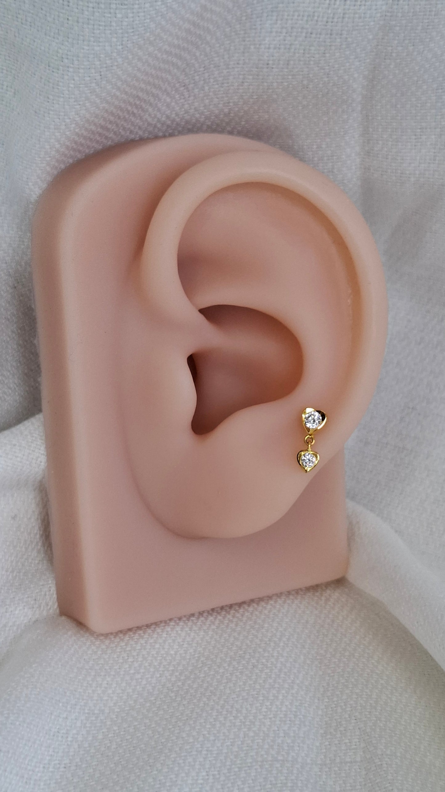 22ct Gold | CZ Ear Stud | 054