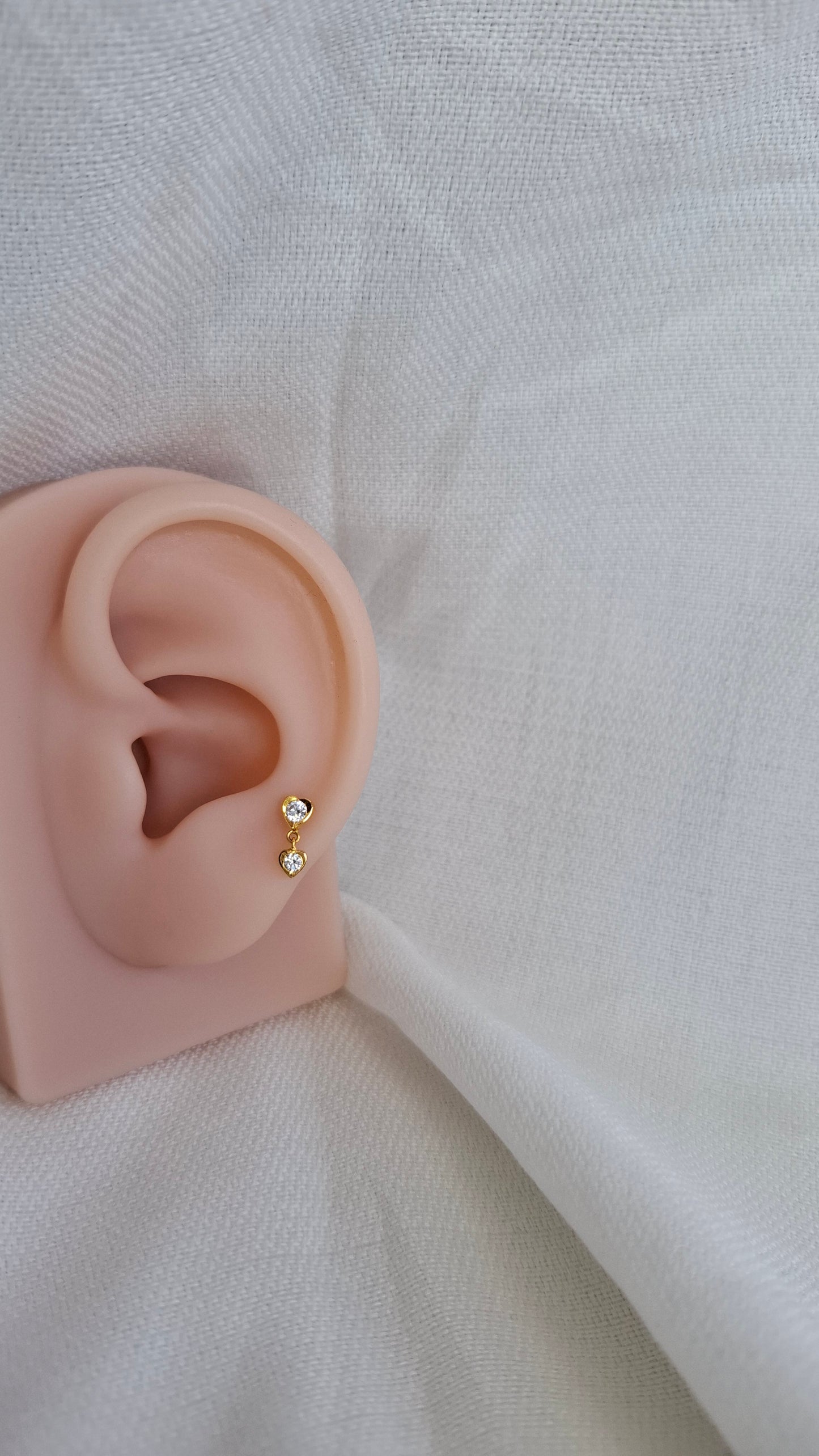 22ct Gold | CZ Ear Stud | 054