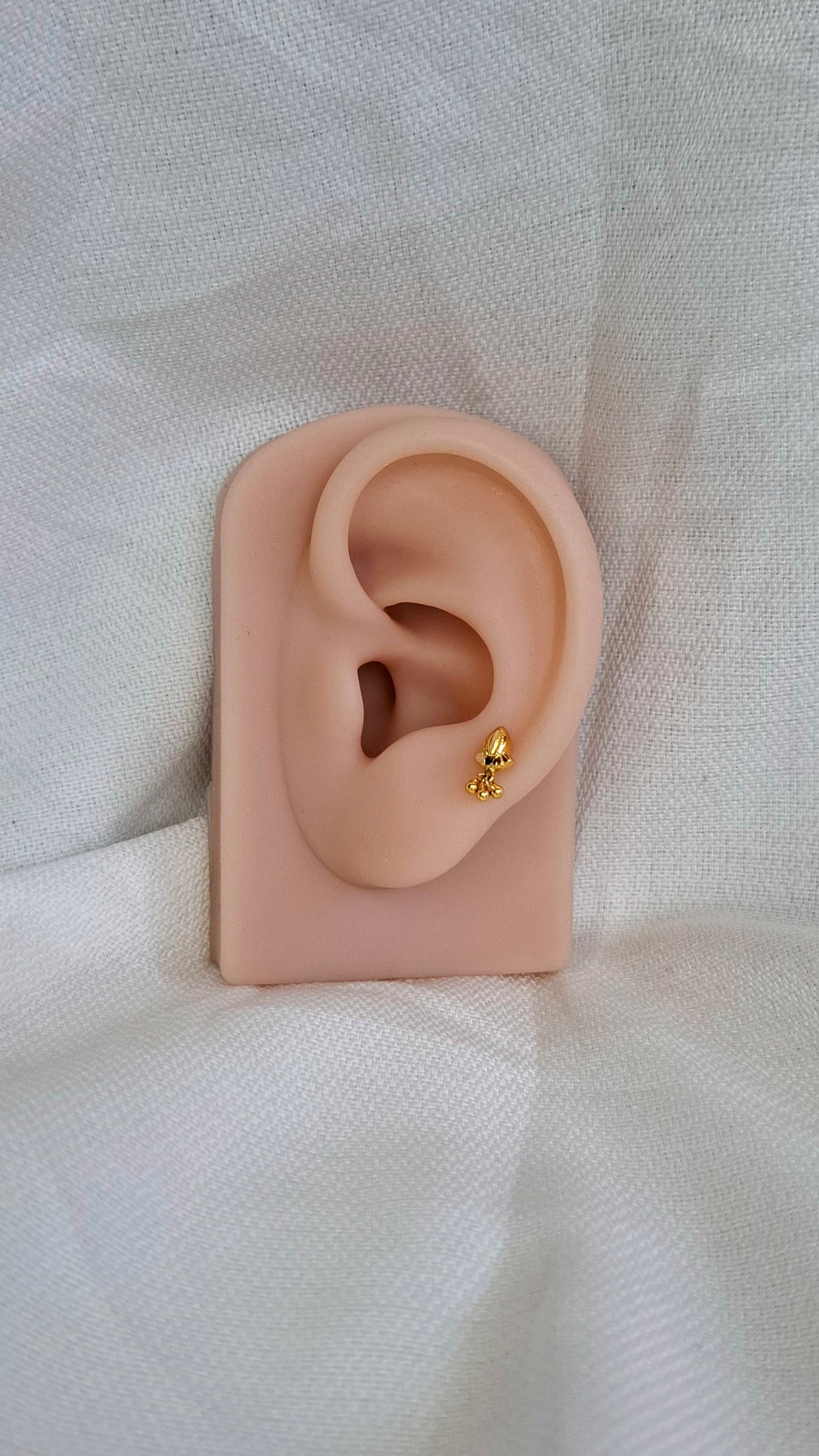 22ct Gold | CZ Ear Studs| 057