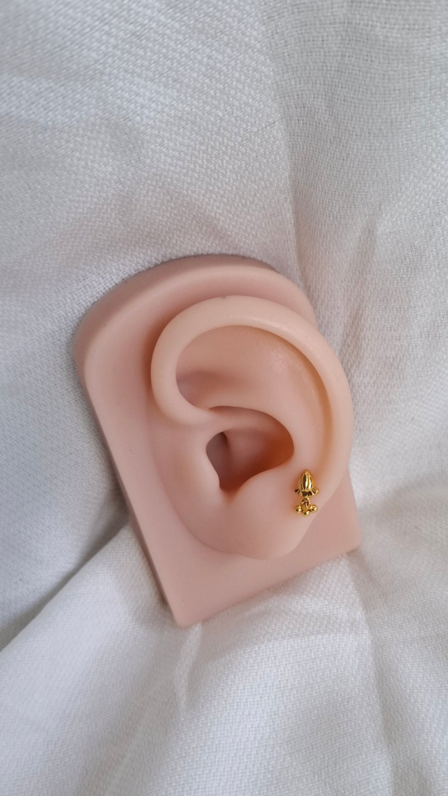 22ct Gold | CZ Ear Studs| 057